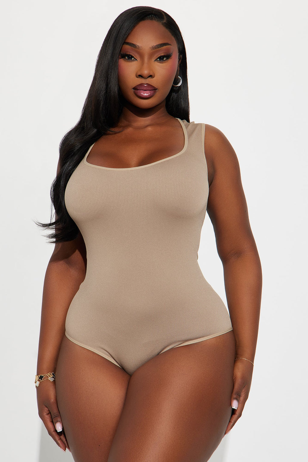 Cindy Seamless Bodysuit - Taupe