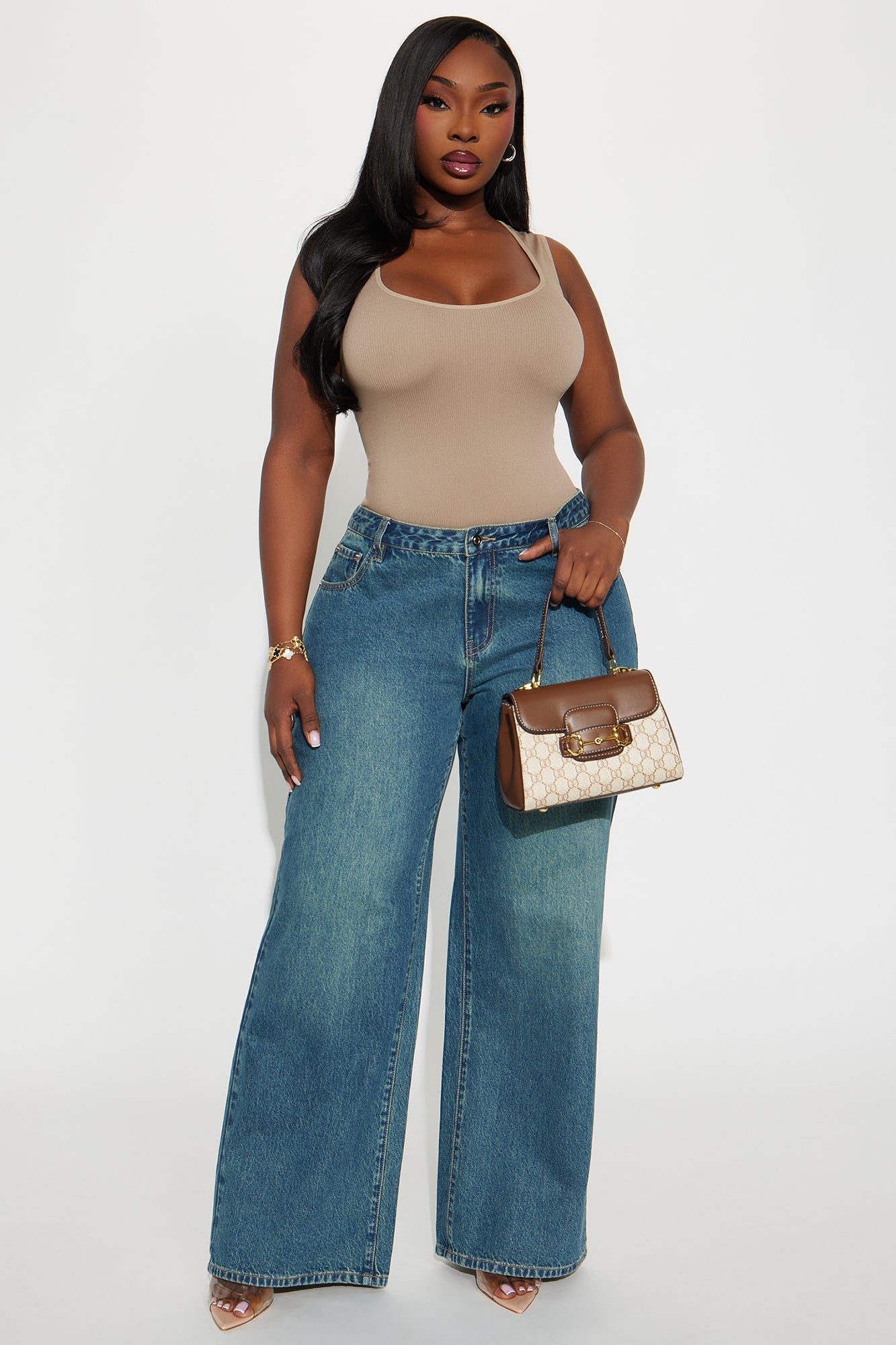 Cindy Seamless Bodysuit - Taupe