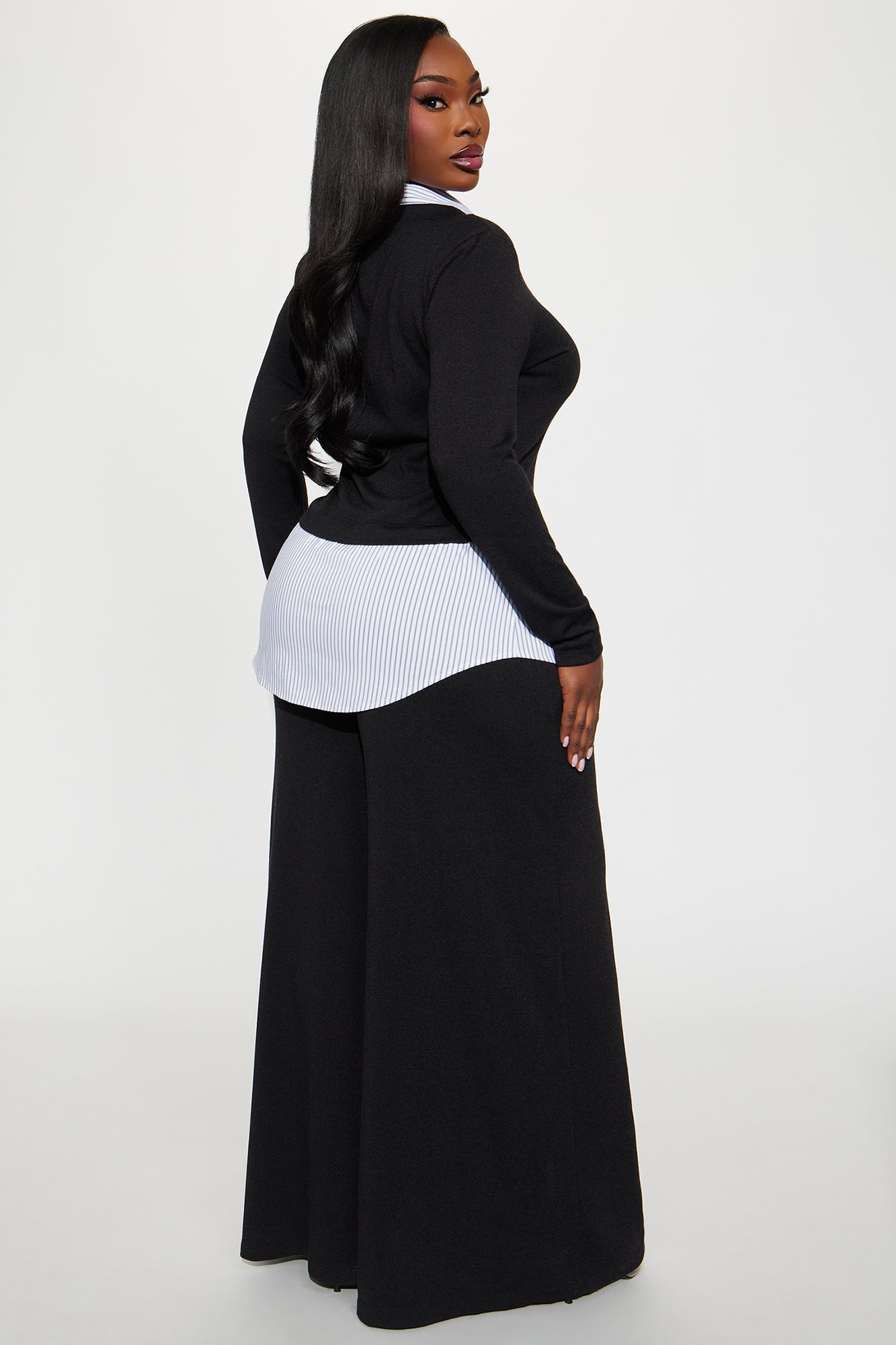 Two Steps Ahead Pant Set - Black