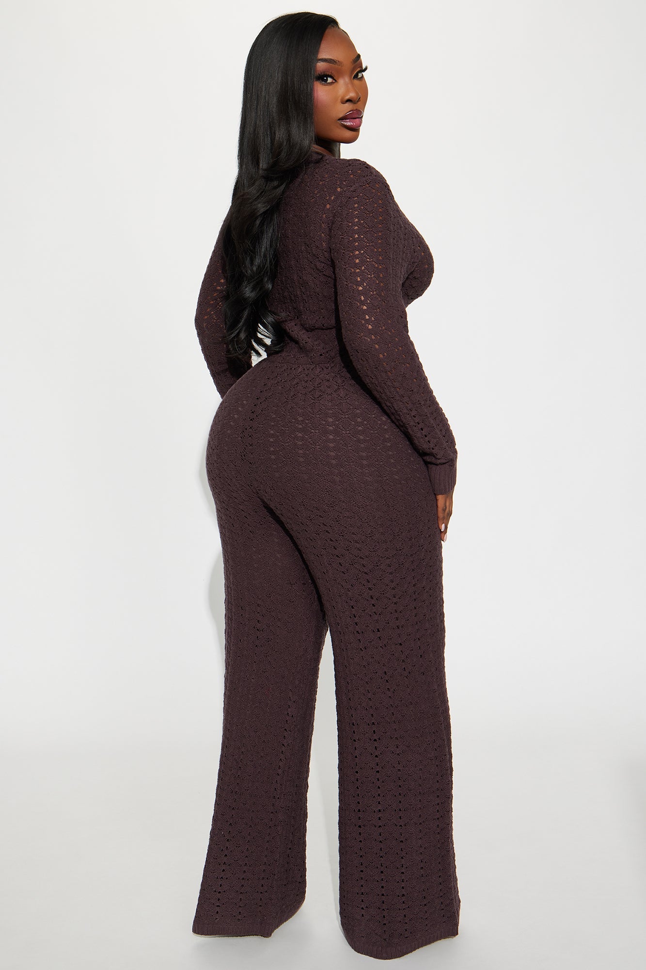 Ruth Sweater Jumpsuit - Chocolate