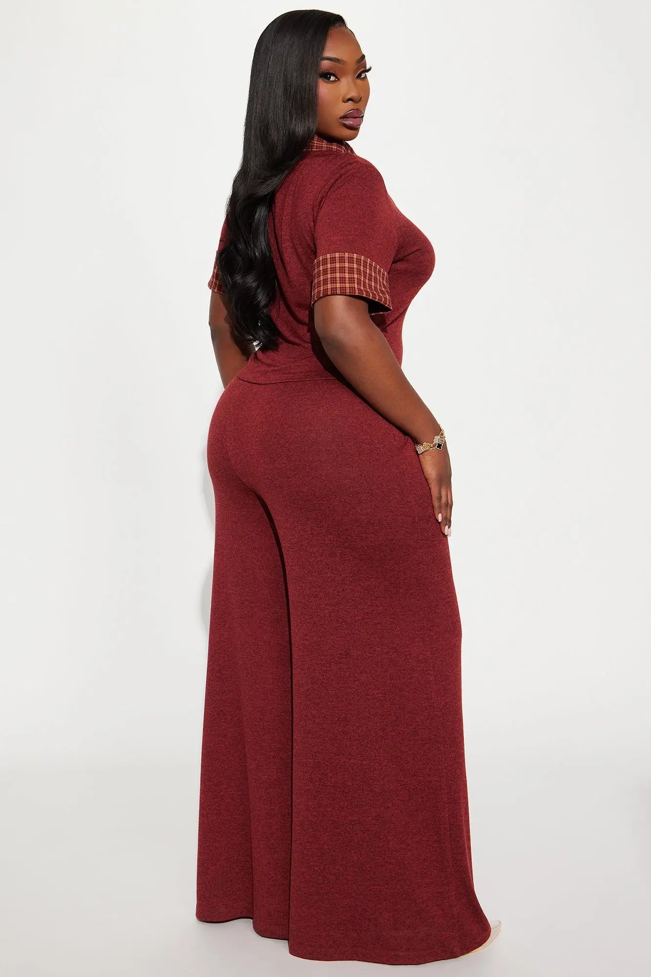 Always Perfect Pant Set - Burgundy 