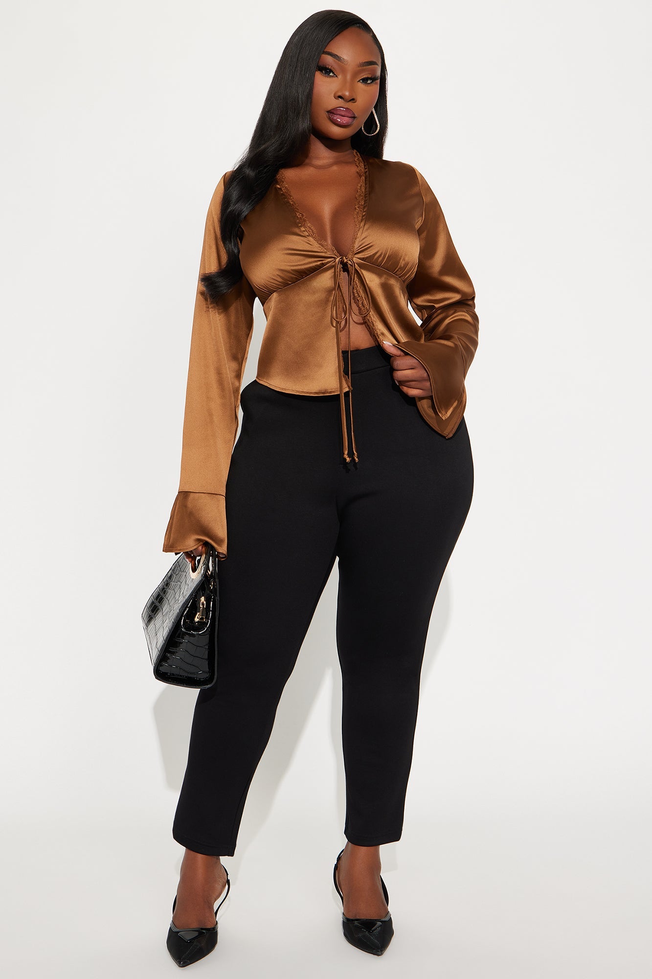 Lolana Ponte Skinny Pant - Black
