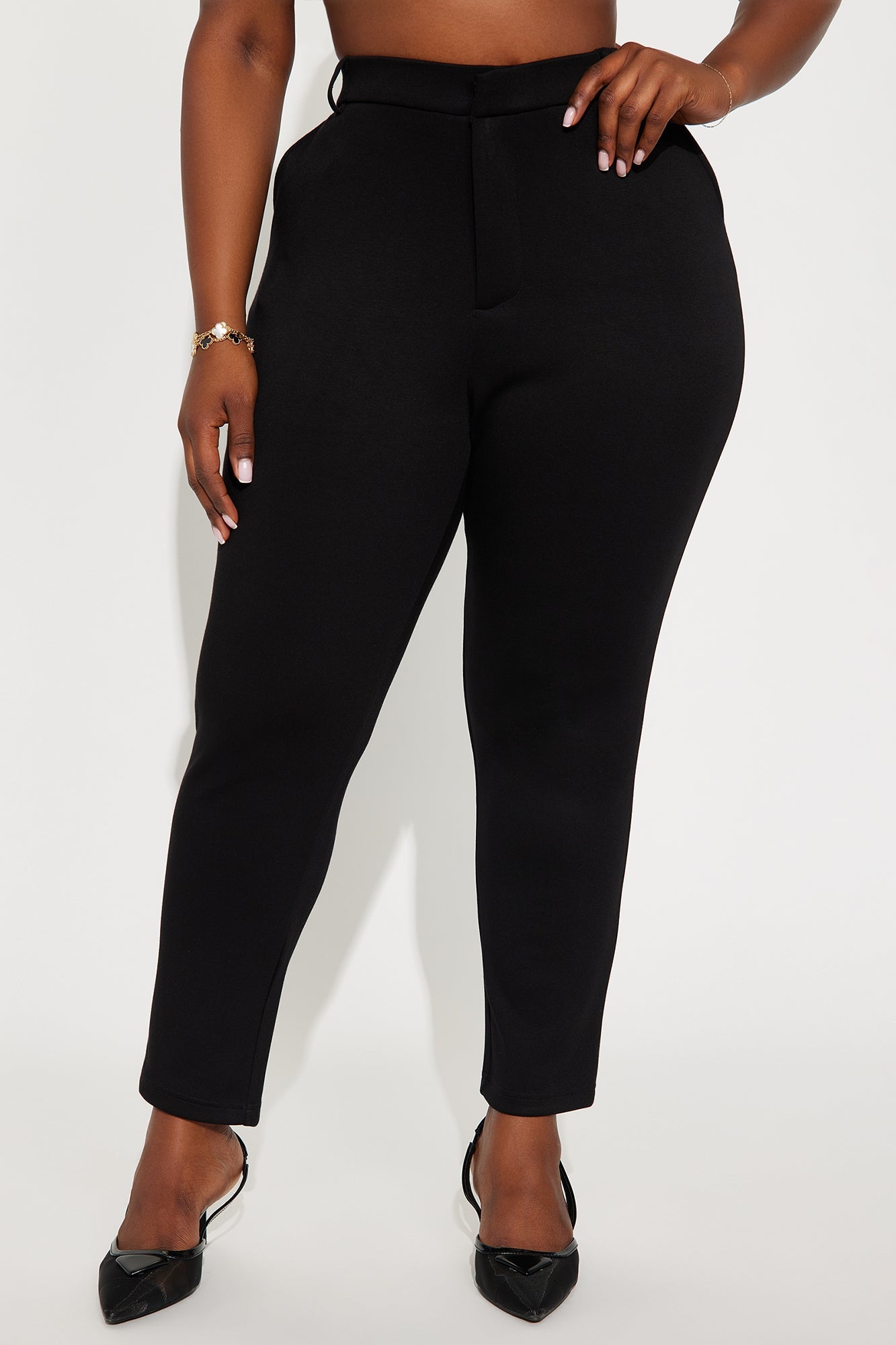 Lolana Ponte Skinny Pant - Black