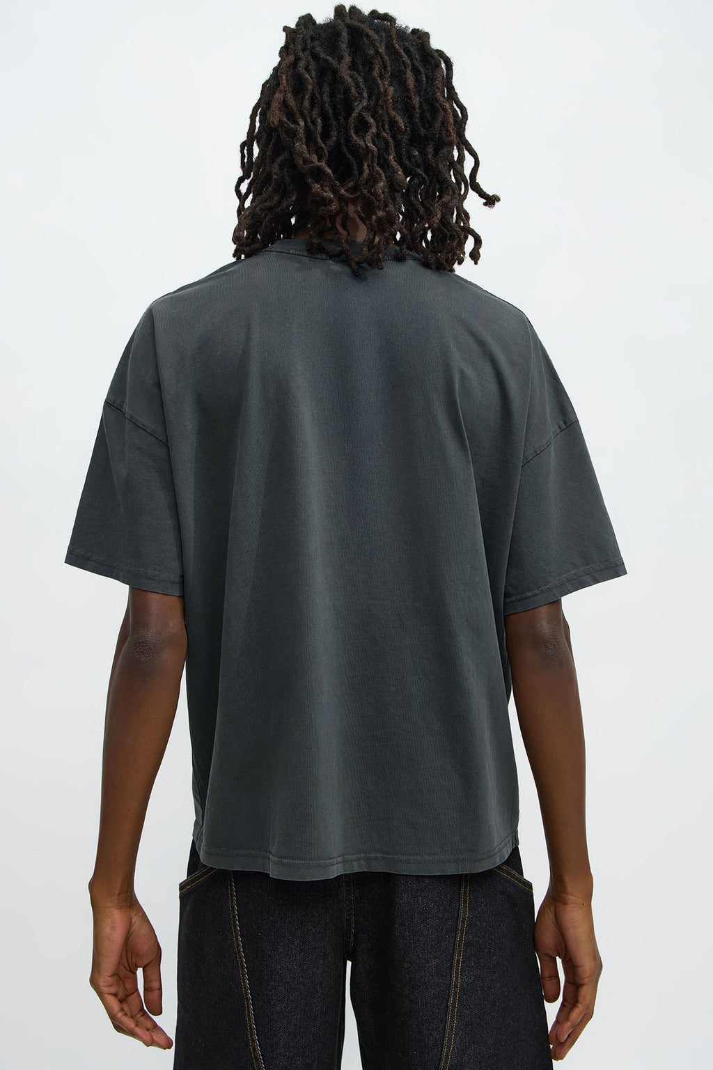 Antisocial Oversized Short Sleeve Tee - Black Wash