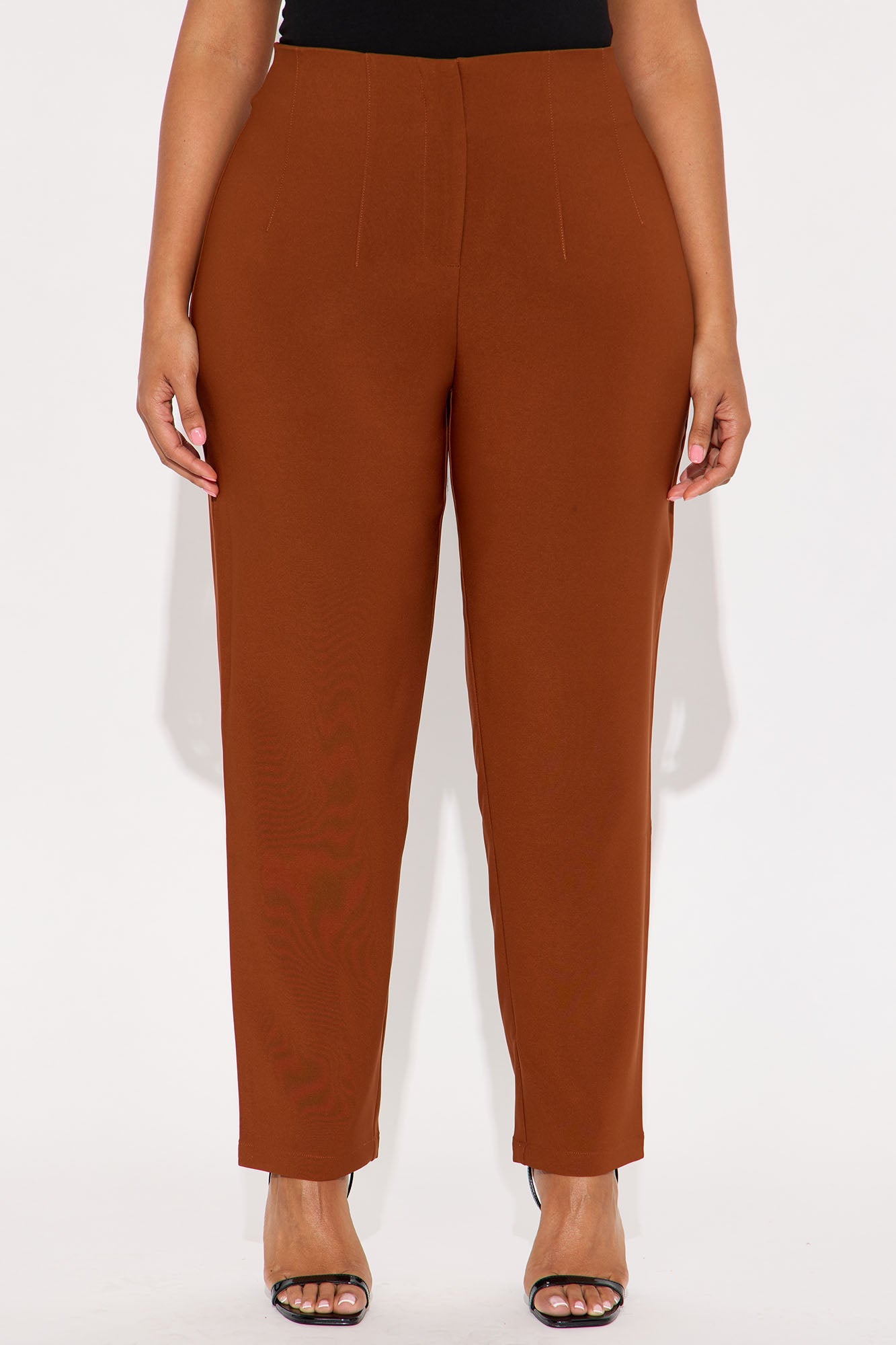 Power Play Skinny Trouser Pant 29″ - Cognac 