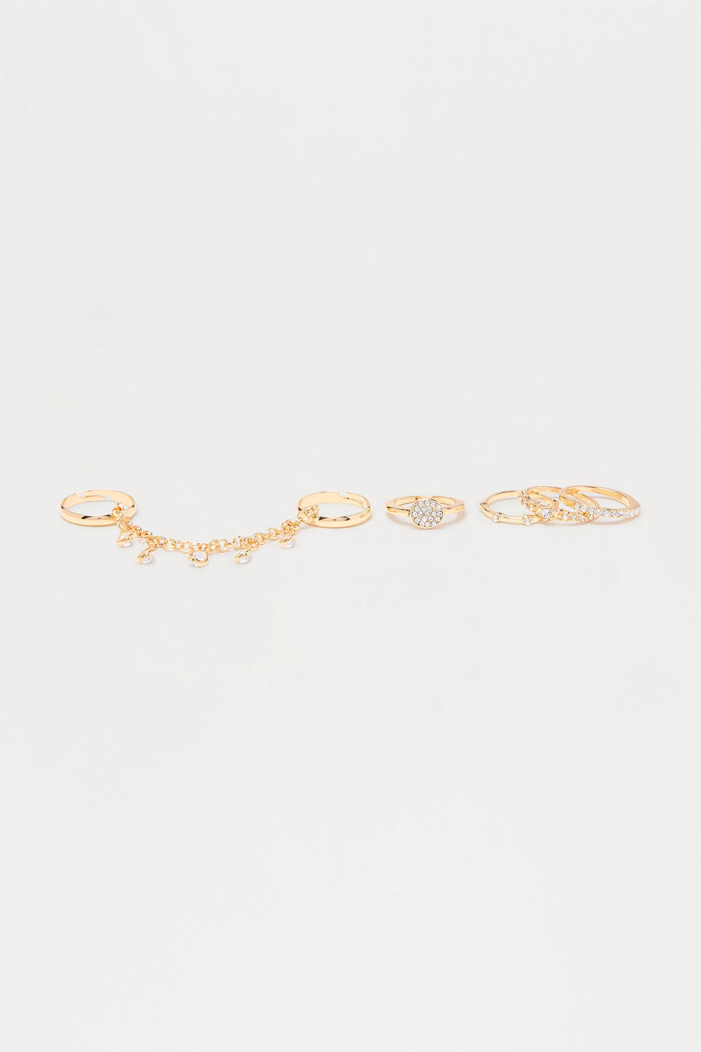 Keep You Close 6 Piece Ring Set - Gold