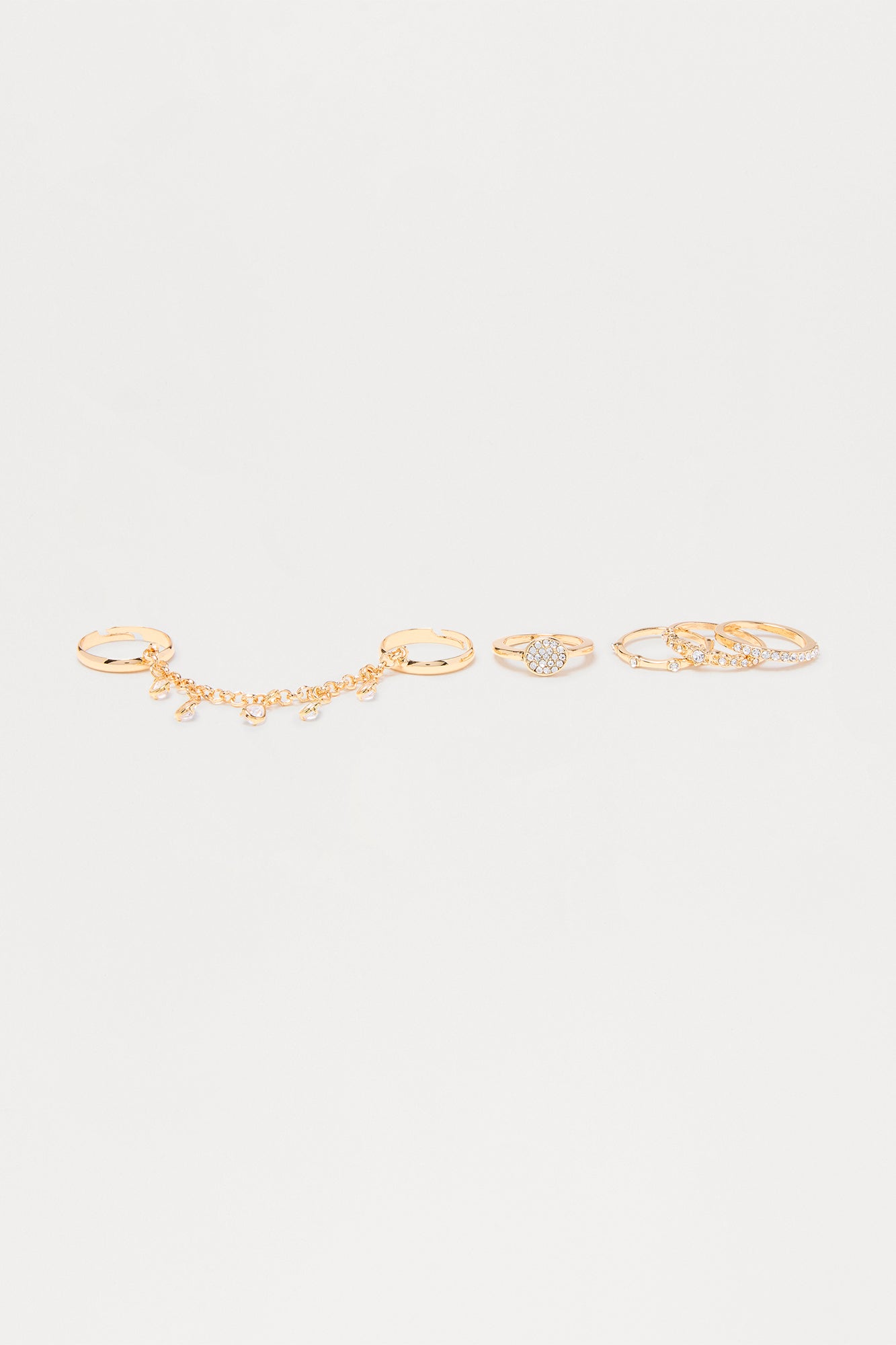 Keep You Close 6 Piece Ring Set - Gold