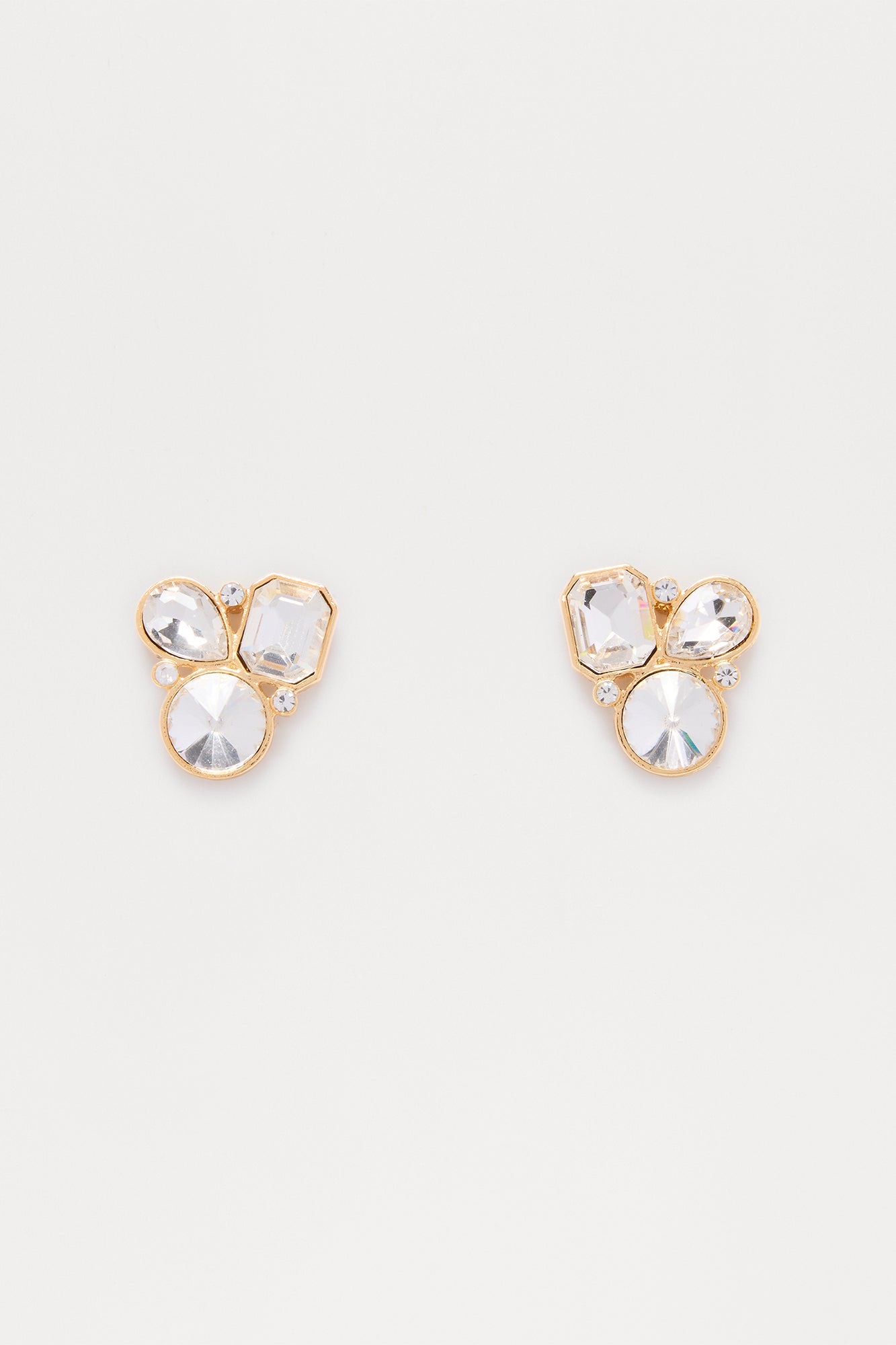 Radiant Dots Drop Earrings - Silver