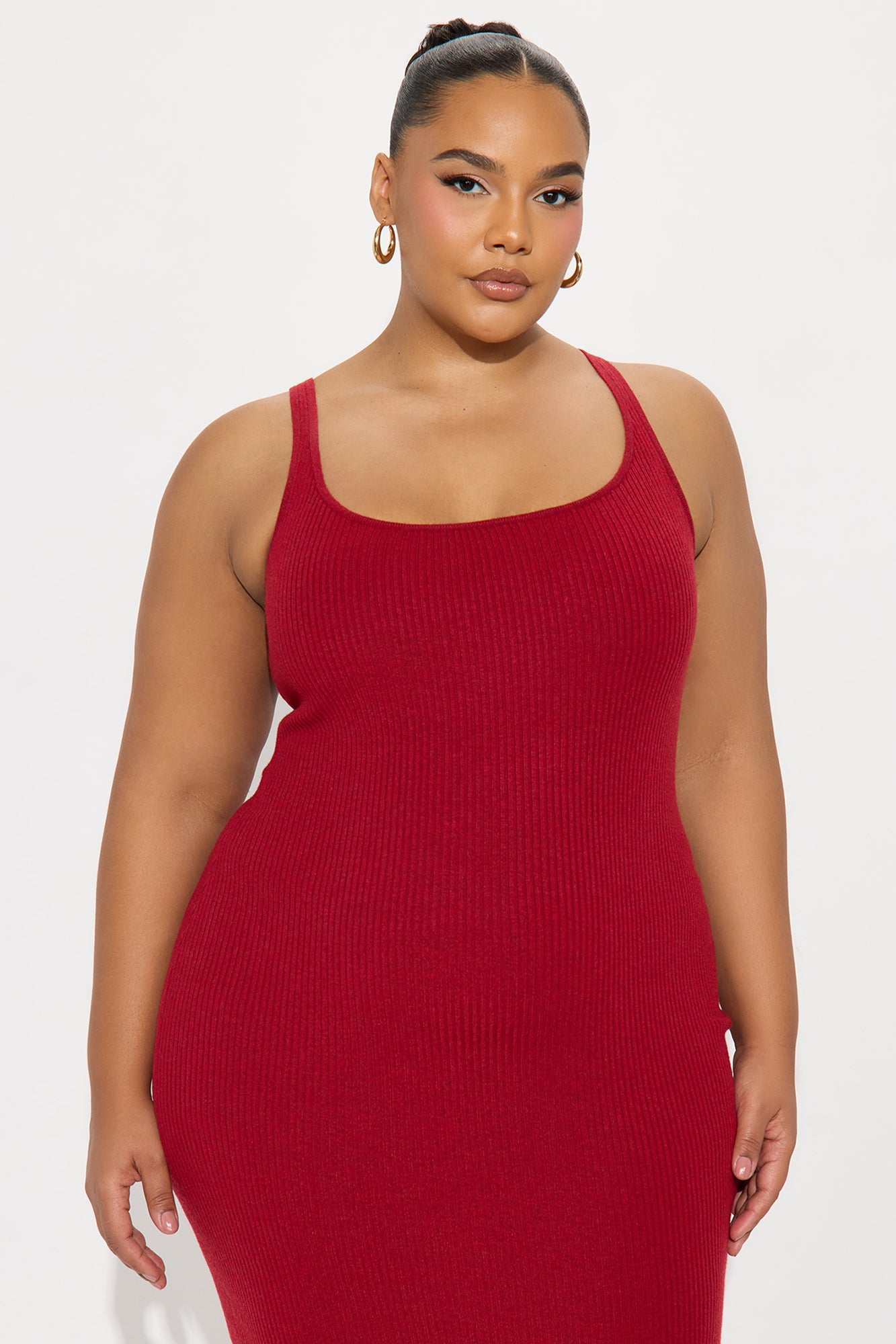 On The Town Maxi Dress Set - DarkRed