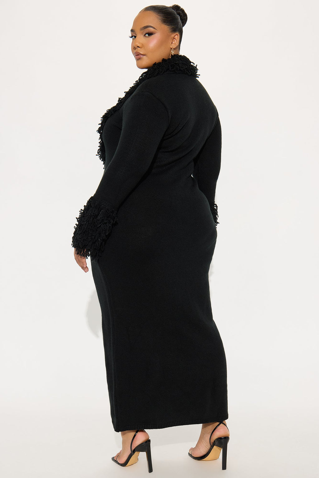 Chi Sweater Maxi Dress - Black