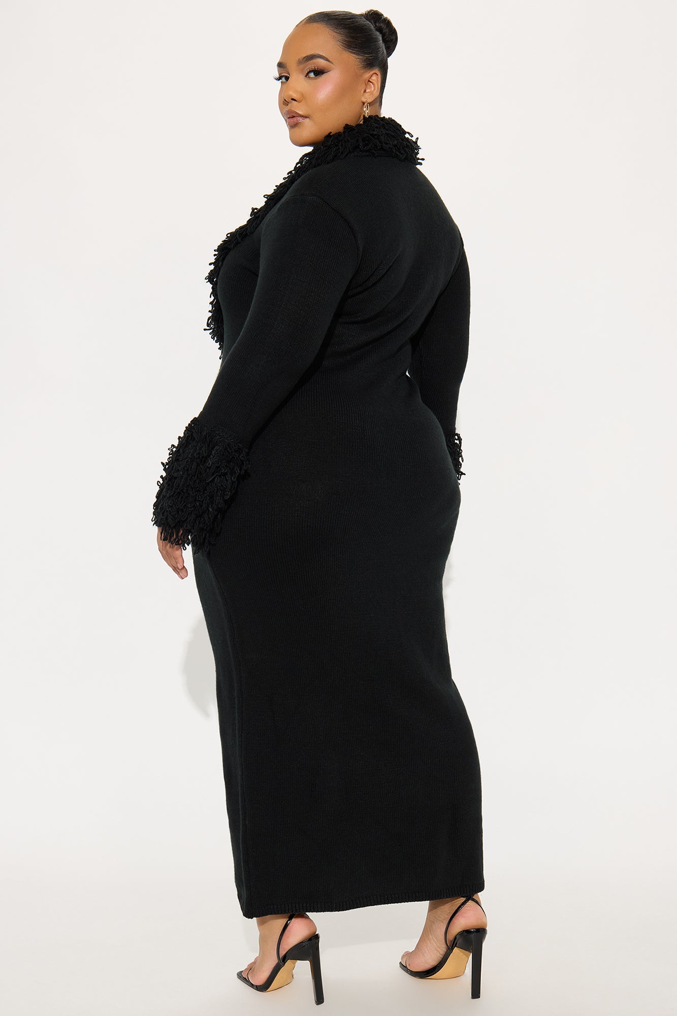 Chi Sweater Maxi Dress - Black