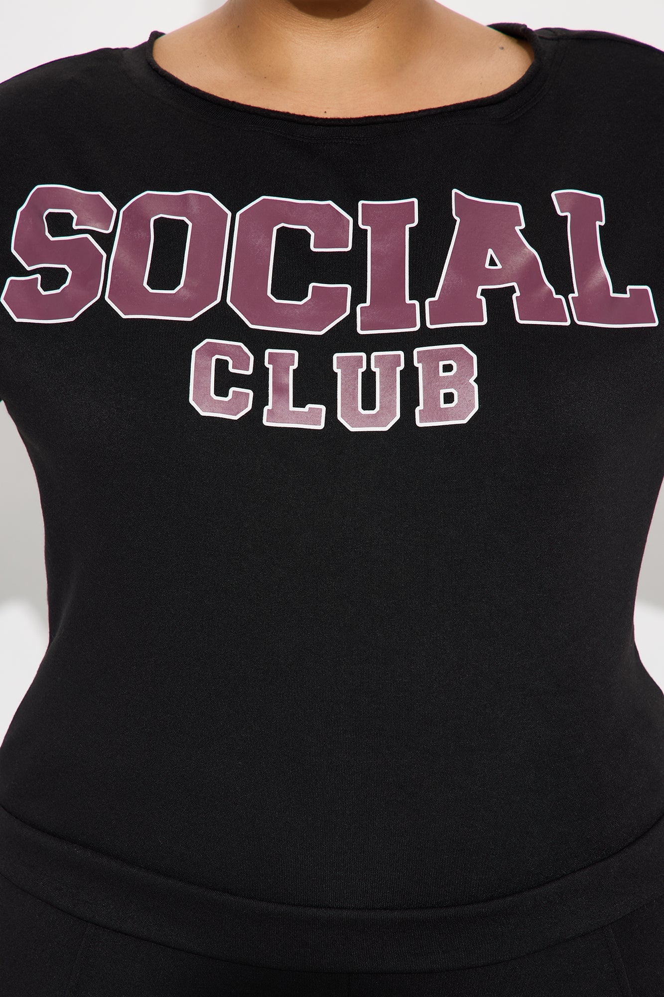 Social Club Fleece Jogger Set - Black