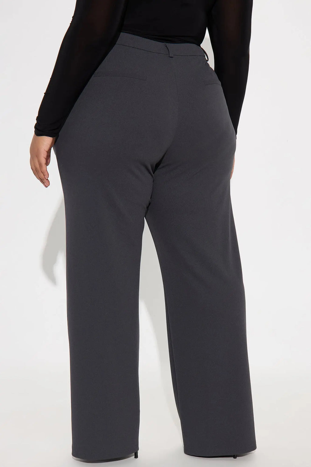 Elma Wide Leg Trouser - Charcoal 