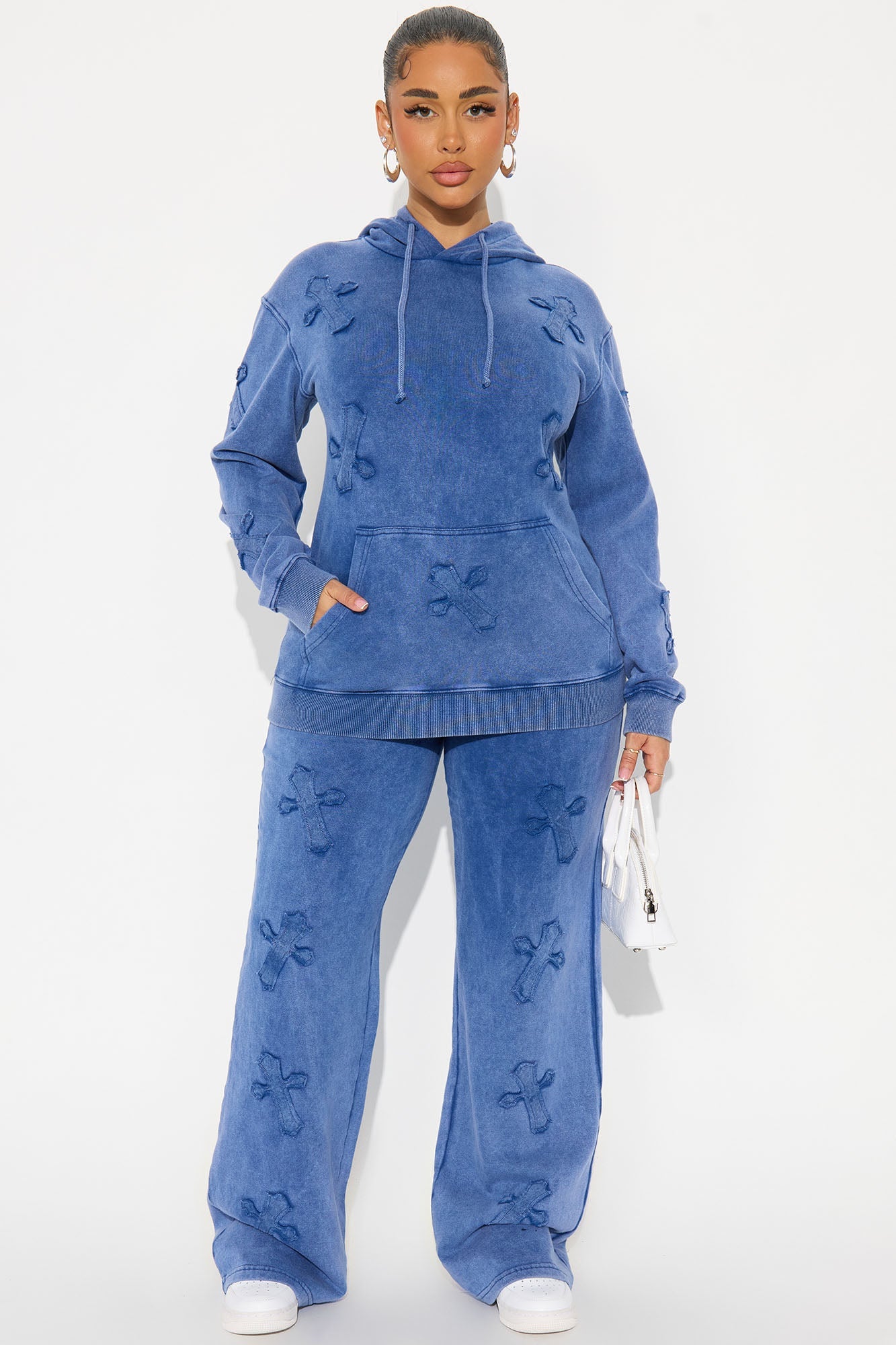 You Crossed My Mind Lounge Pant Set - Blue