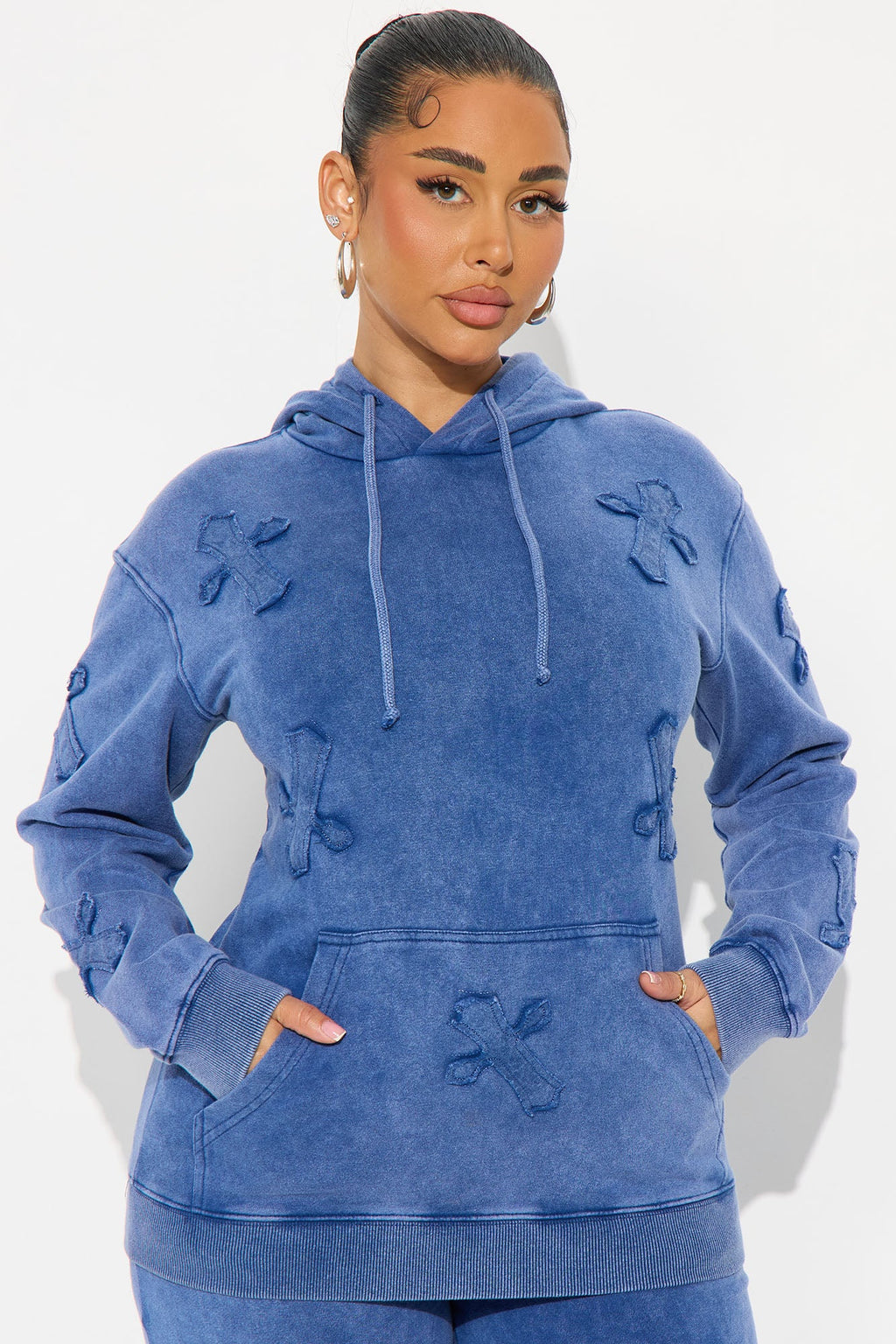 You Crossed My Mind Lounge Pant Set - Blue