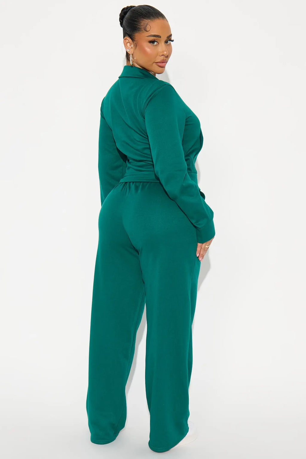 Blake Zip Up Fleece Pant Set - Hunter 