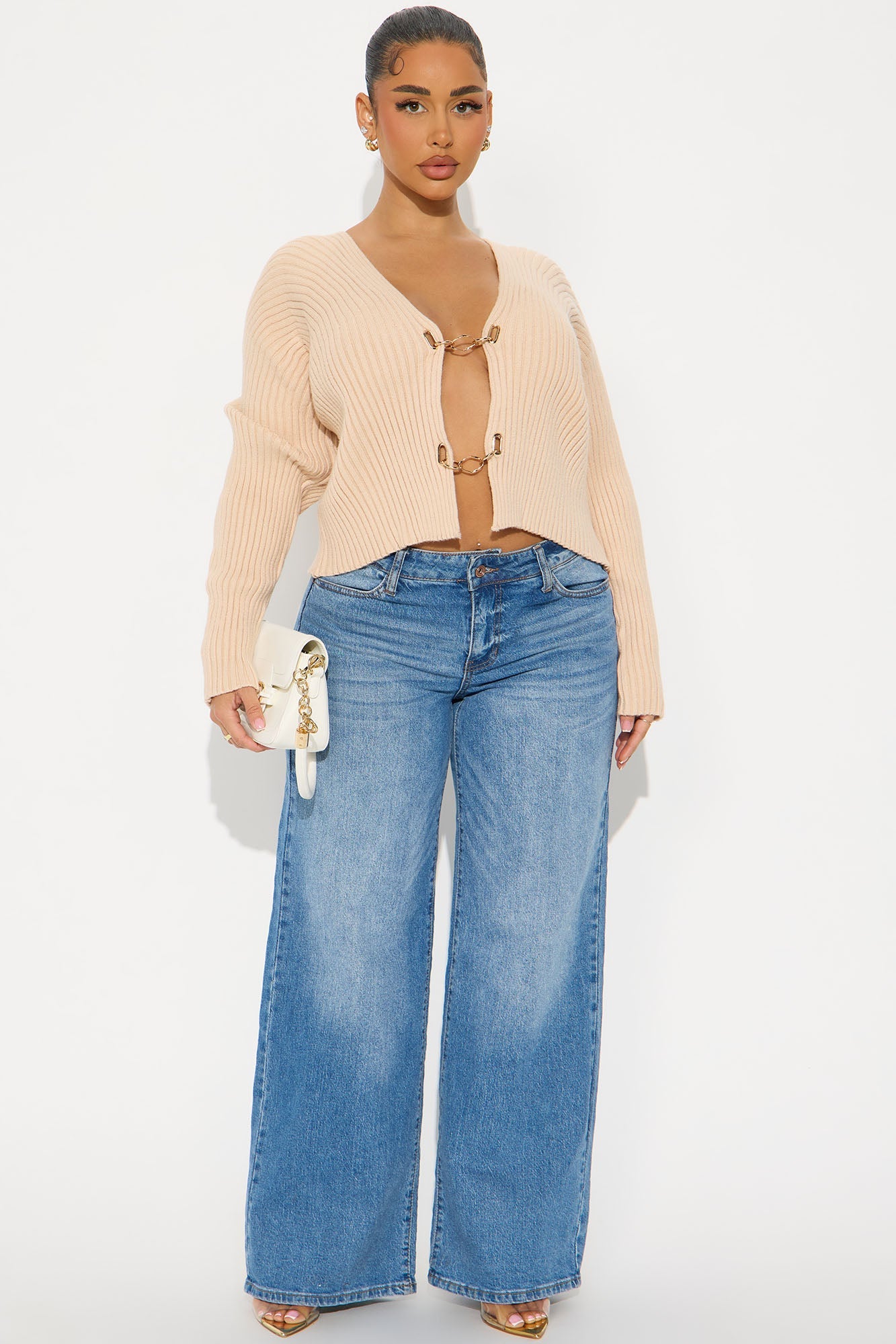 Frances Hardware Sweater - Ivory