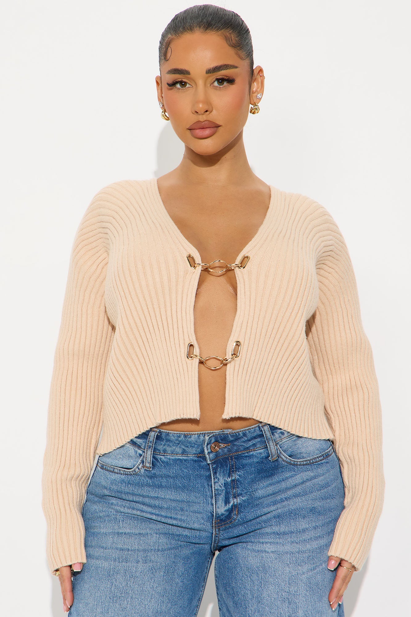 Frances Hardware Sweater - Ivory