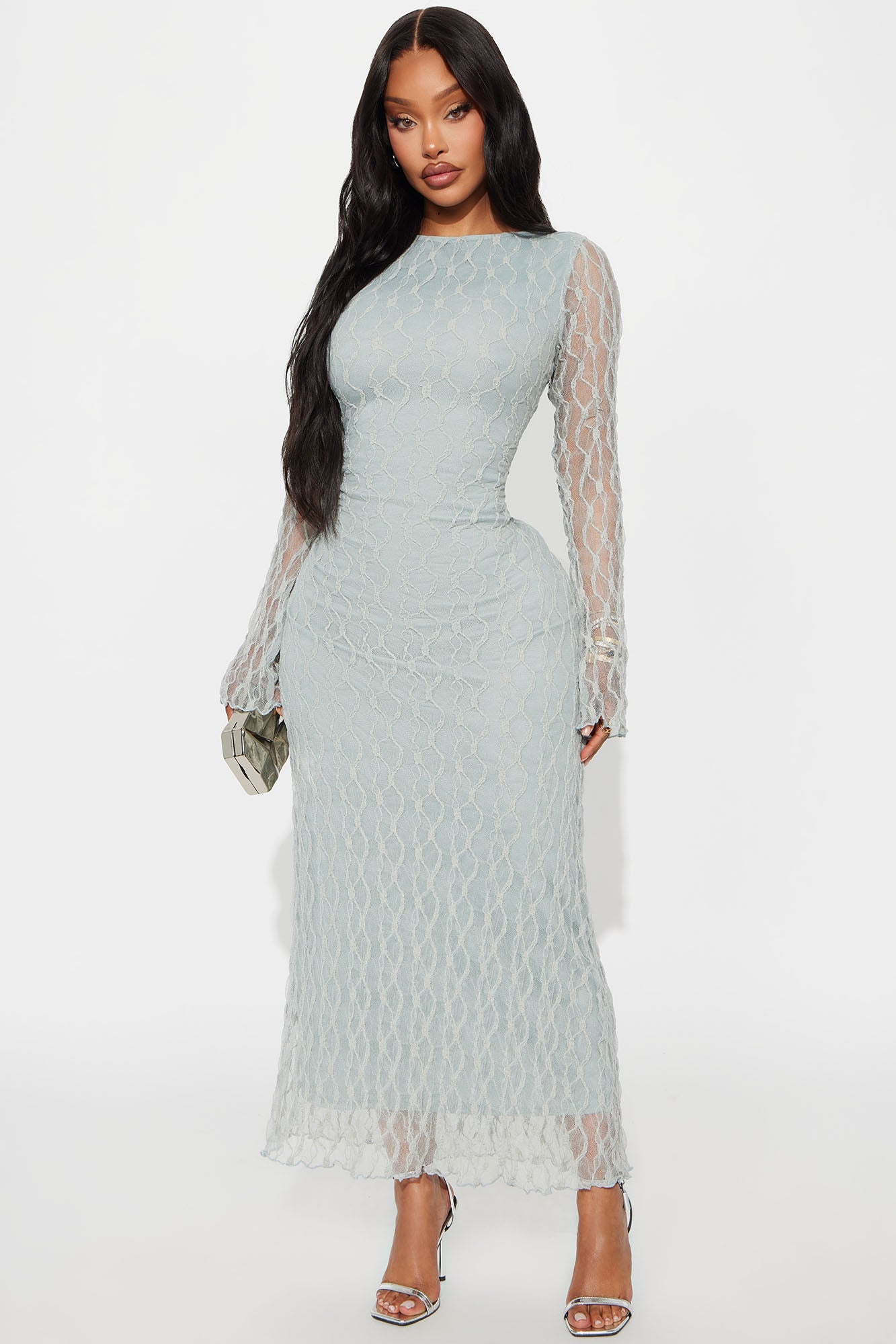 Always On Your Mind Lace Maxi Dress - Sage