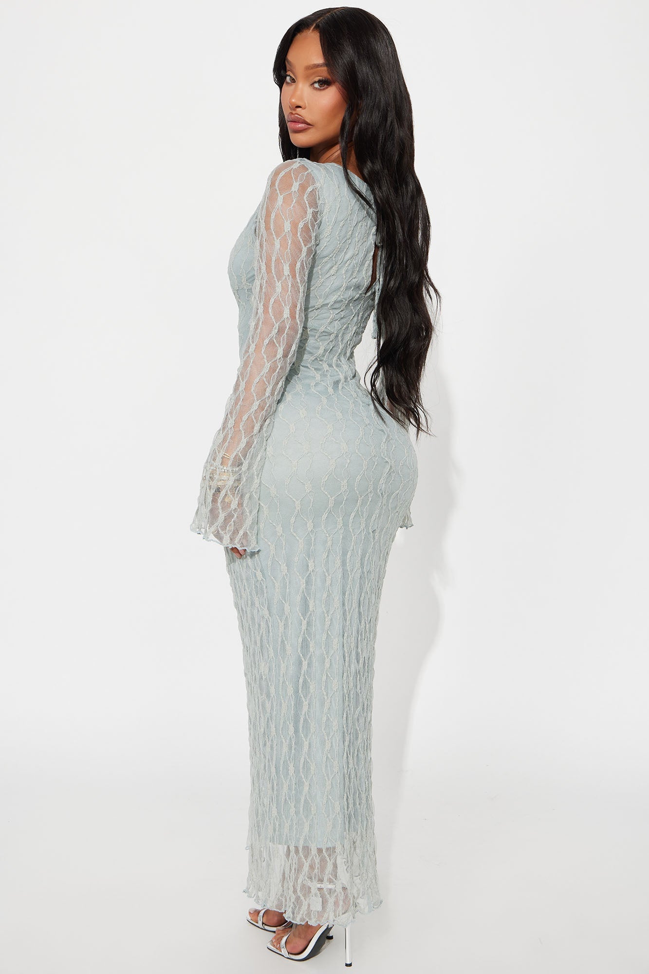 Always On Your Mind Lace Maxi Dress - Sage