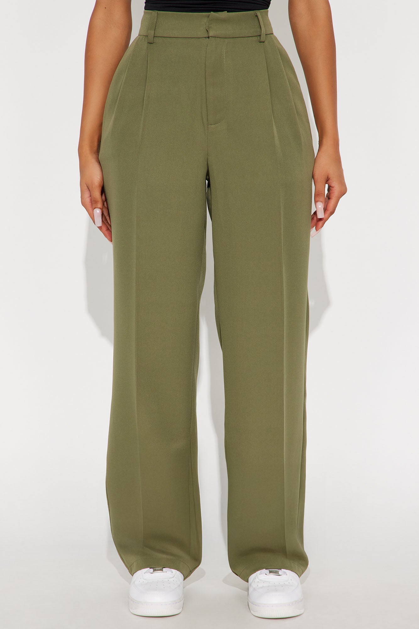 Kendall High Rise Trouser Pant - Olive
