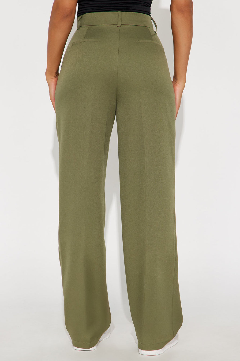 Kendall High Rise Trouser Pant - Olive
