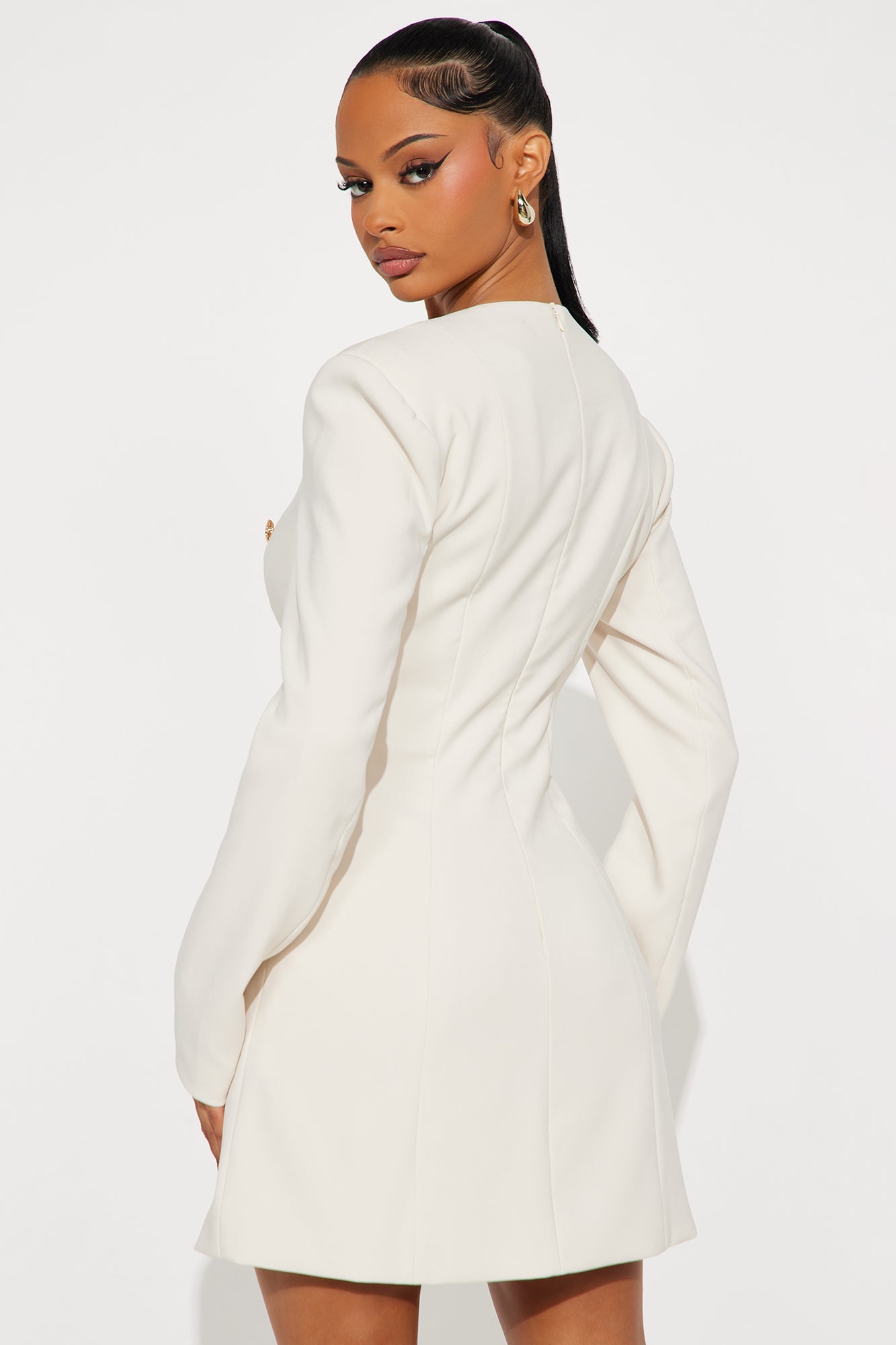 Classy Babe Mini Dress - Cream