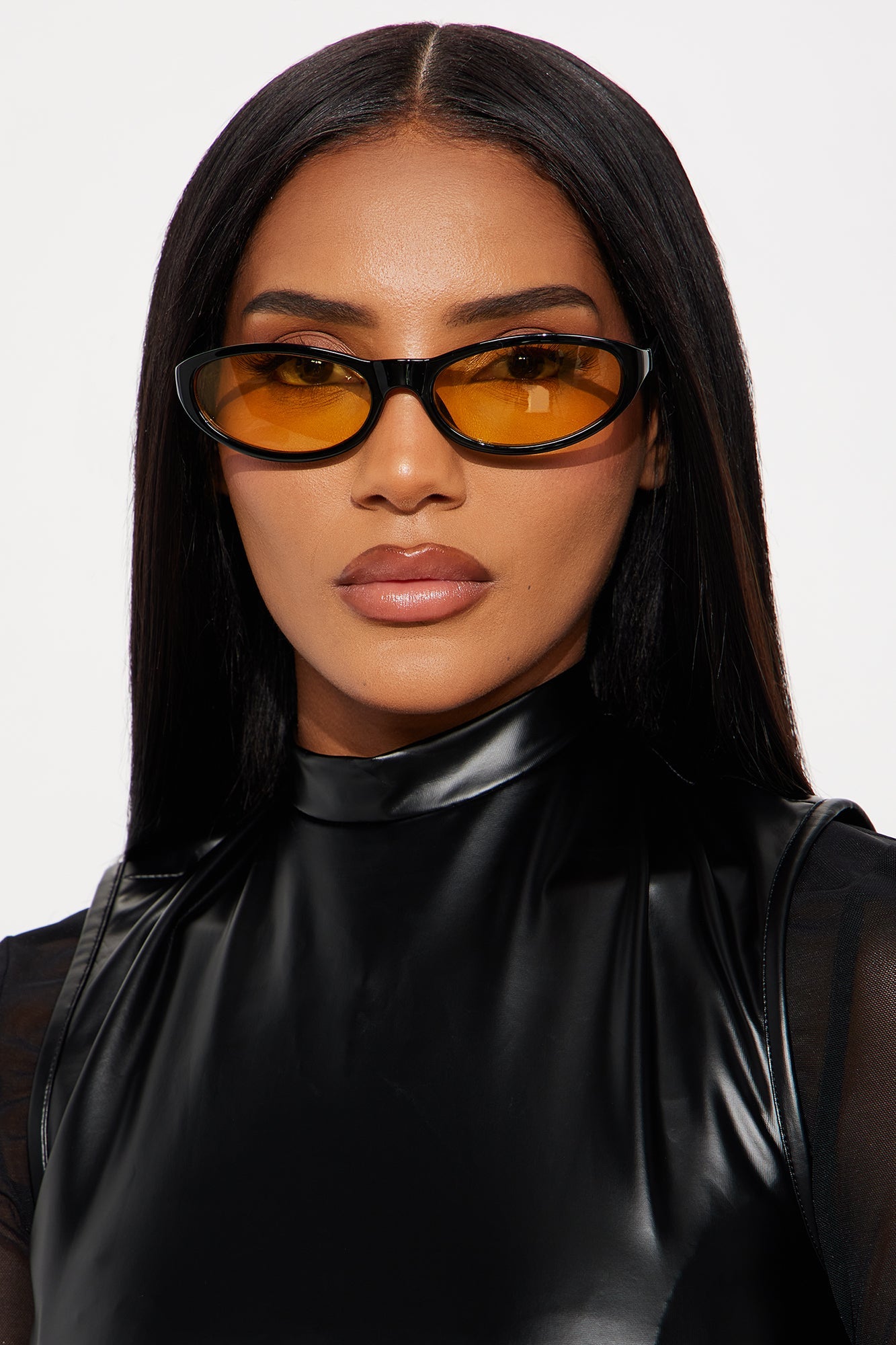 The Visionary Round Sunglasses - Black/Yellow