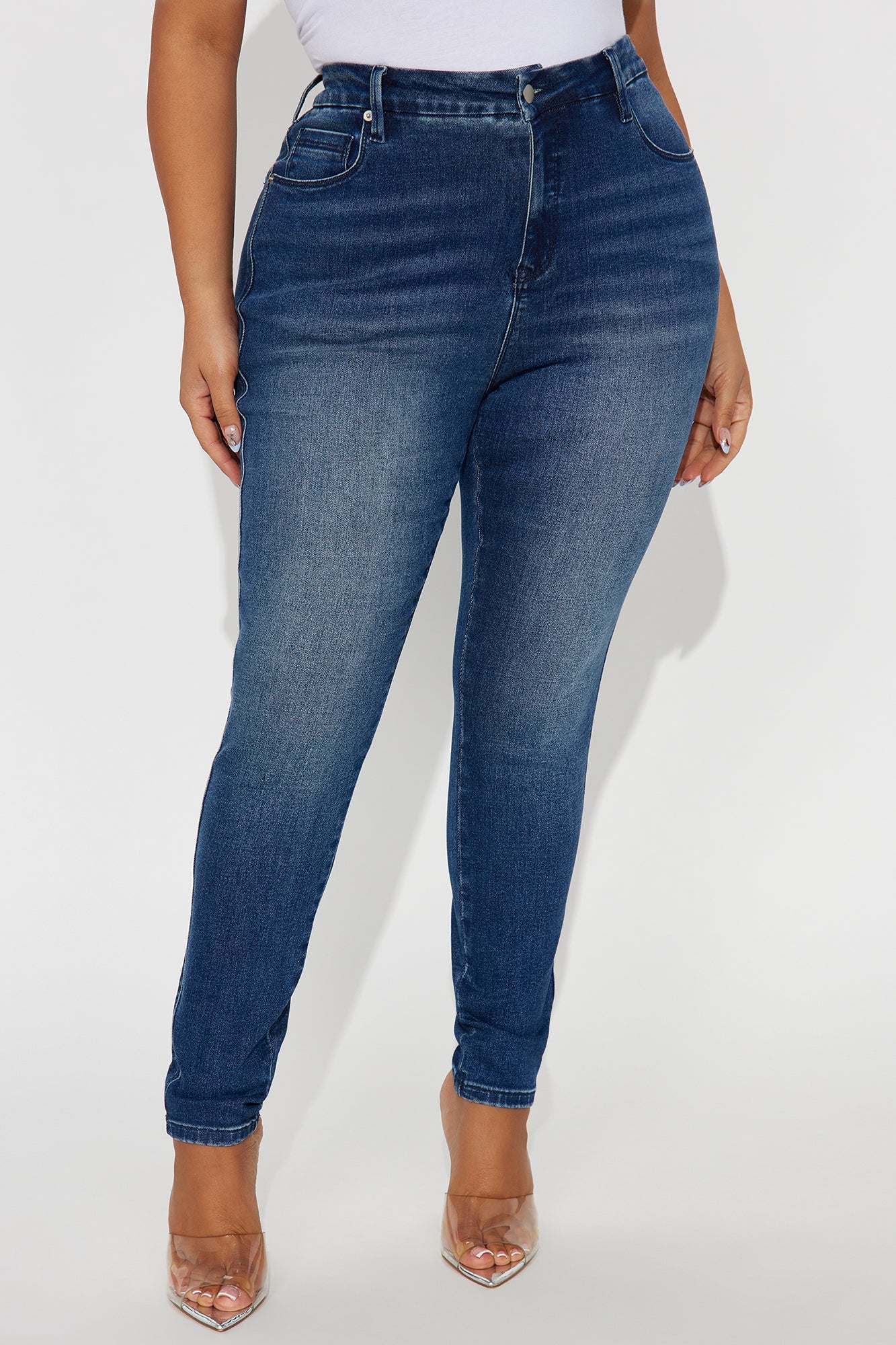 Hold You In Compression Skinny Jean - Dark Denim