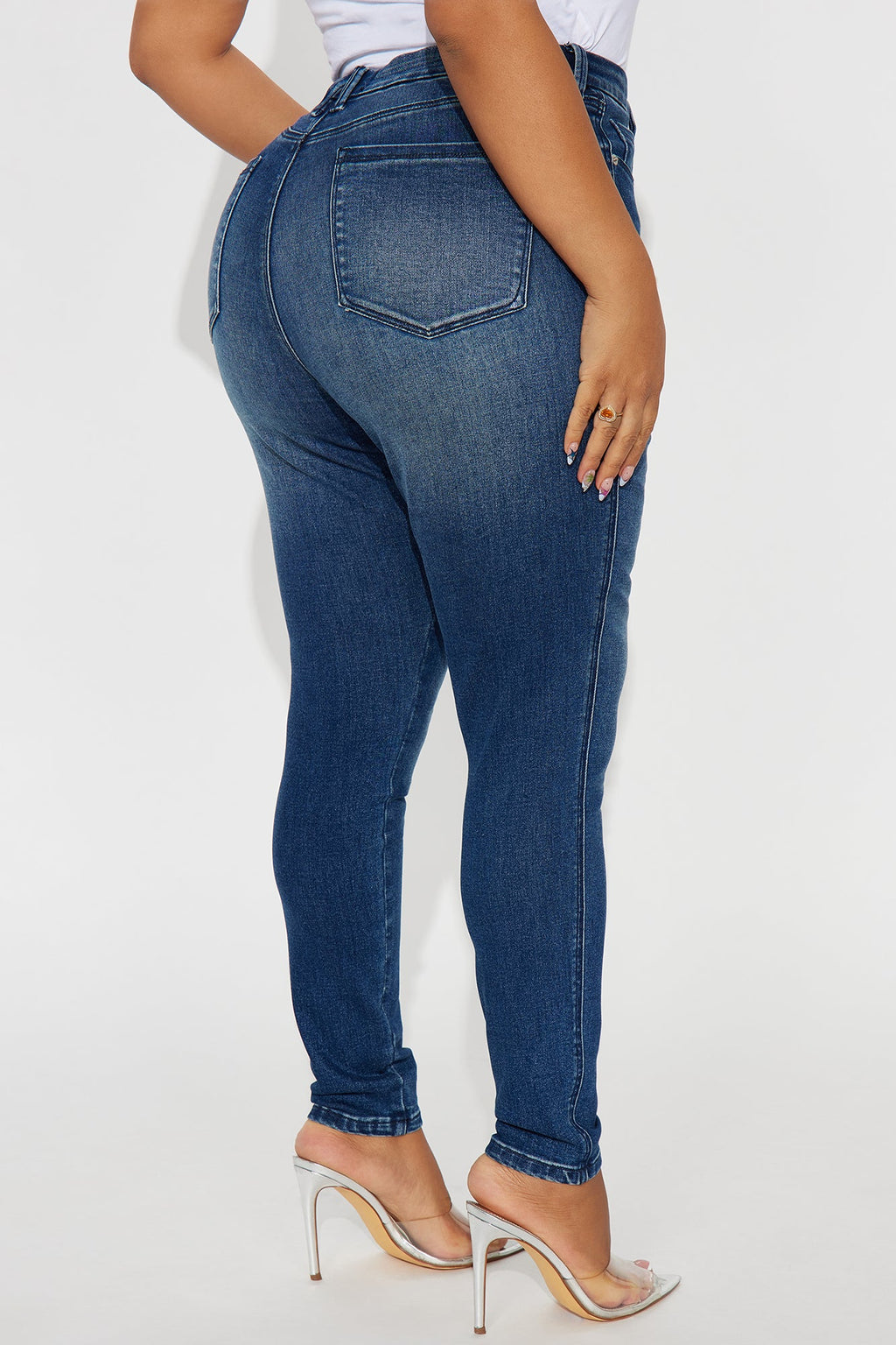 Hold You In Compression Skinny Jean - Dark Denim
