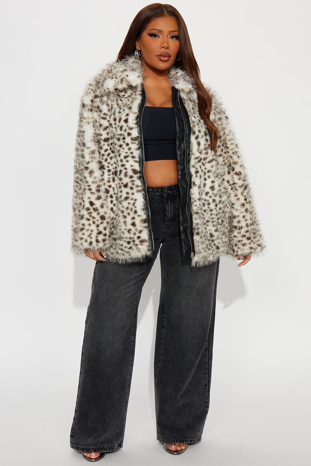 Cause A Frenzy Leopard Faux Fur Coat - Leopard