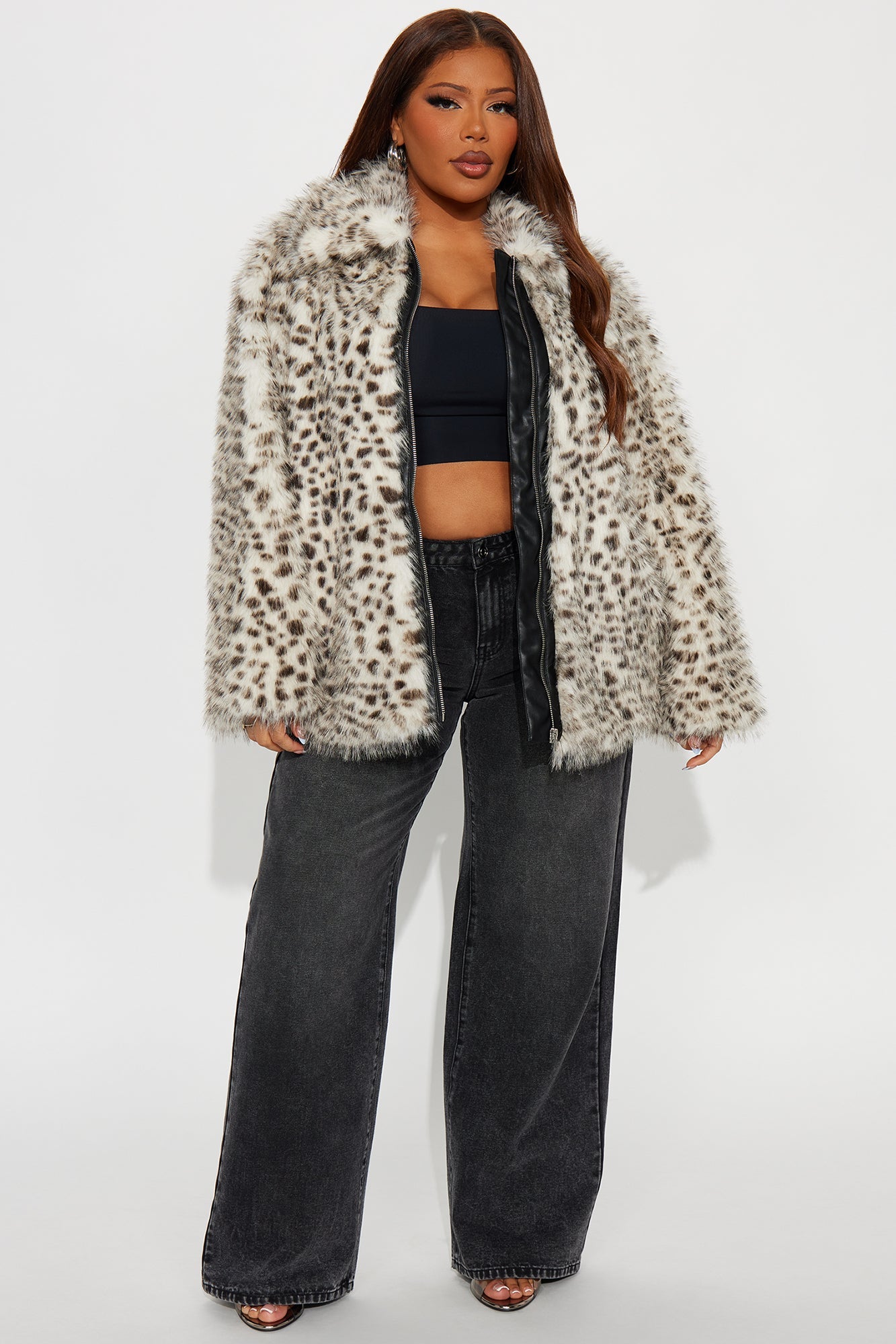 Cause A Frenzy Leopard Faux Fur Coat - Leopard