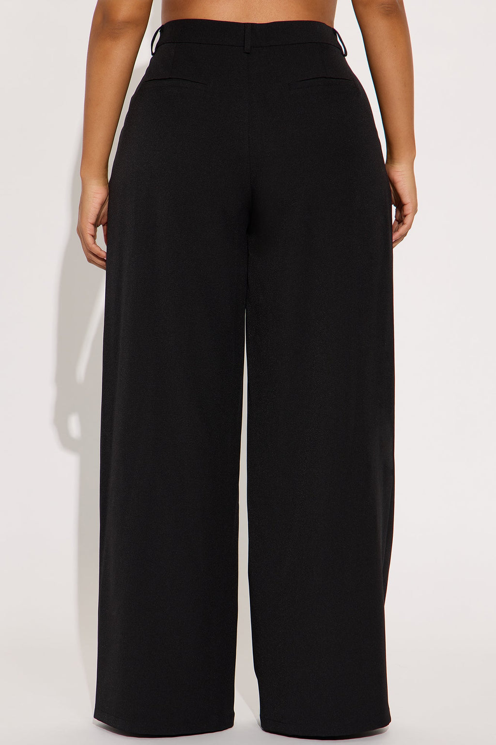 Cynthia Wide Leg Trouser Pant 33″ - Black