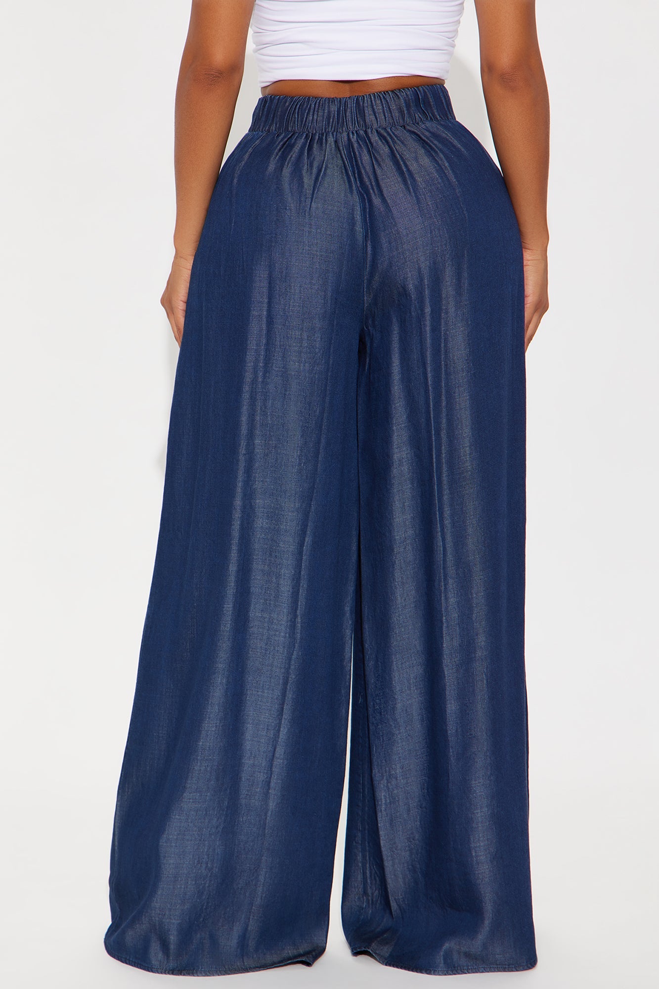 Gloriana Wide Leg Pant - Dark Wash