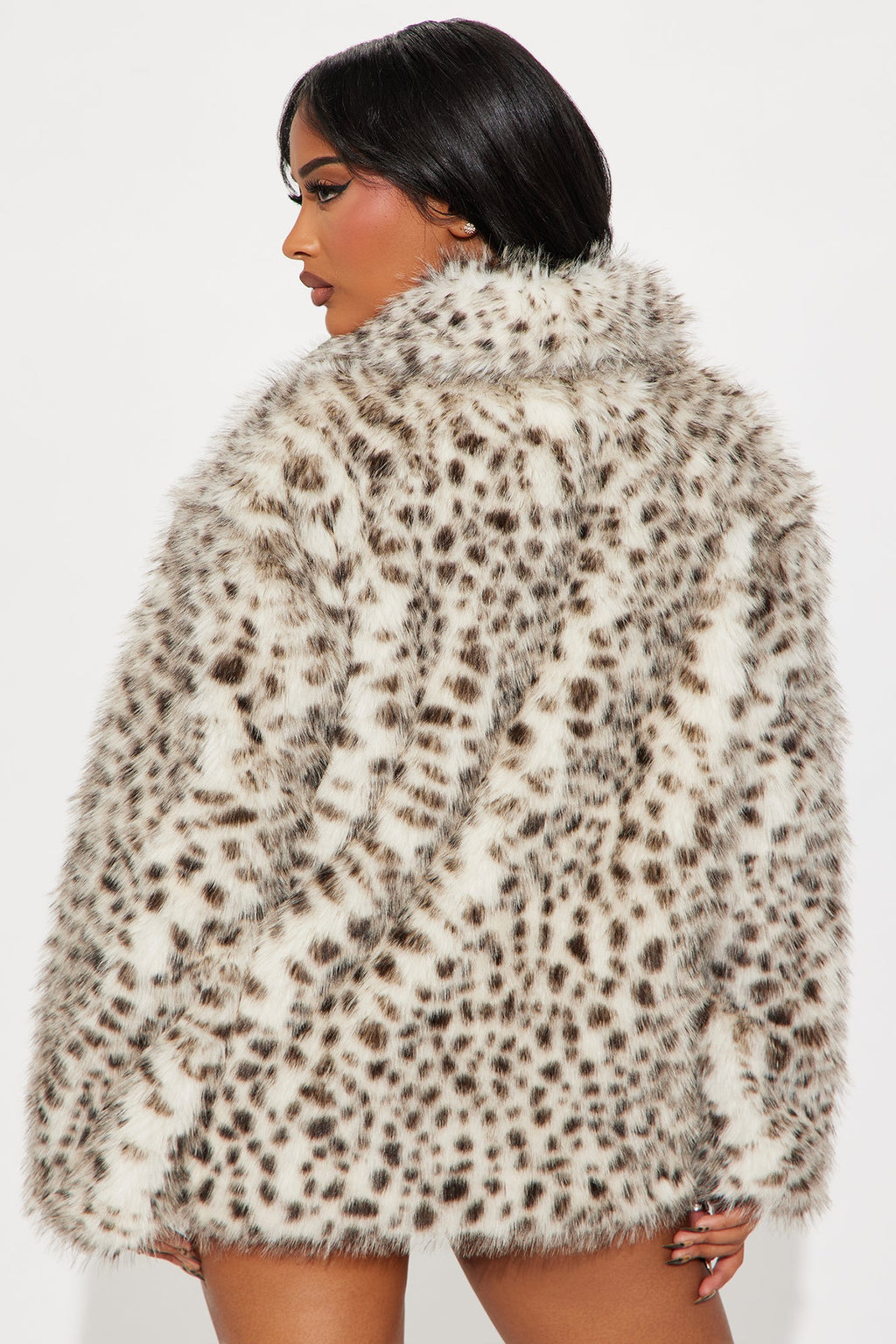 Cause A Frenzy Leopard Faux Fur Coat - Leopard