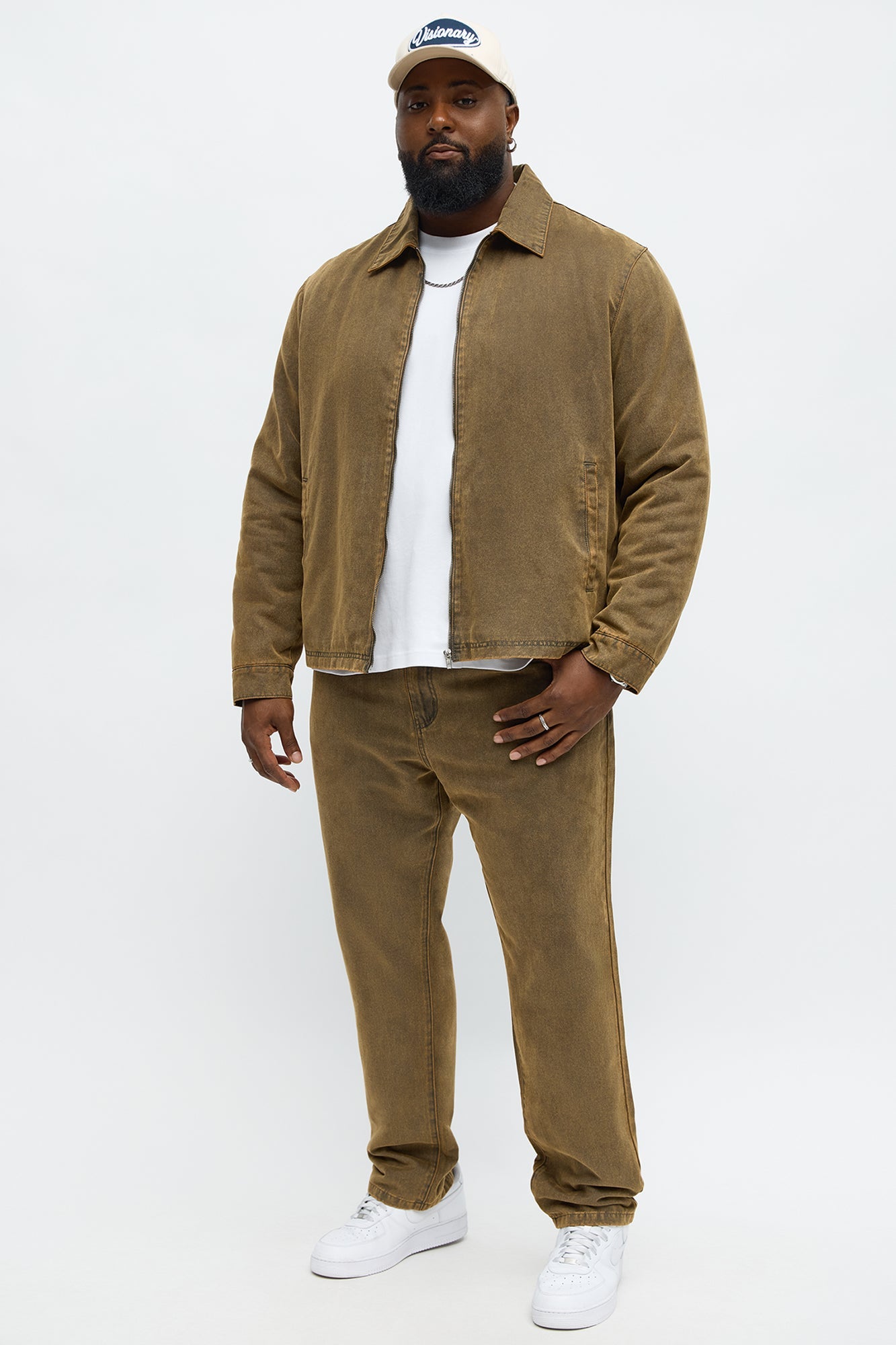 Slim Flocked Up Pant - Brown/combo