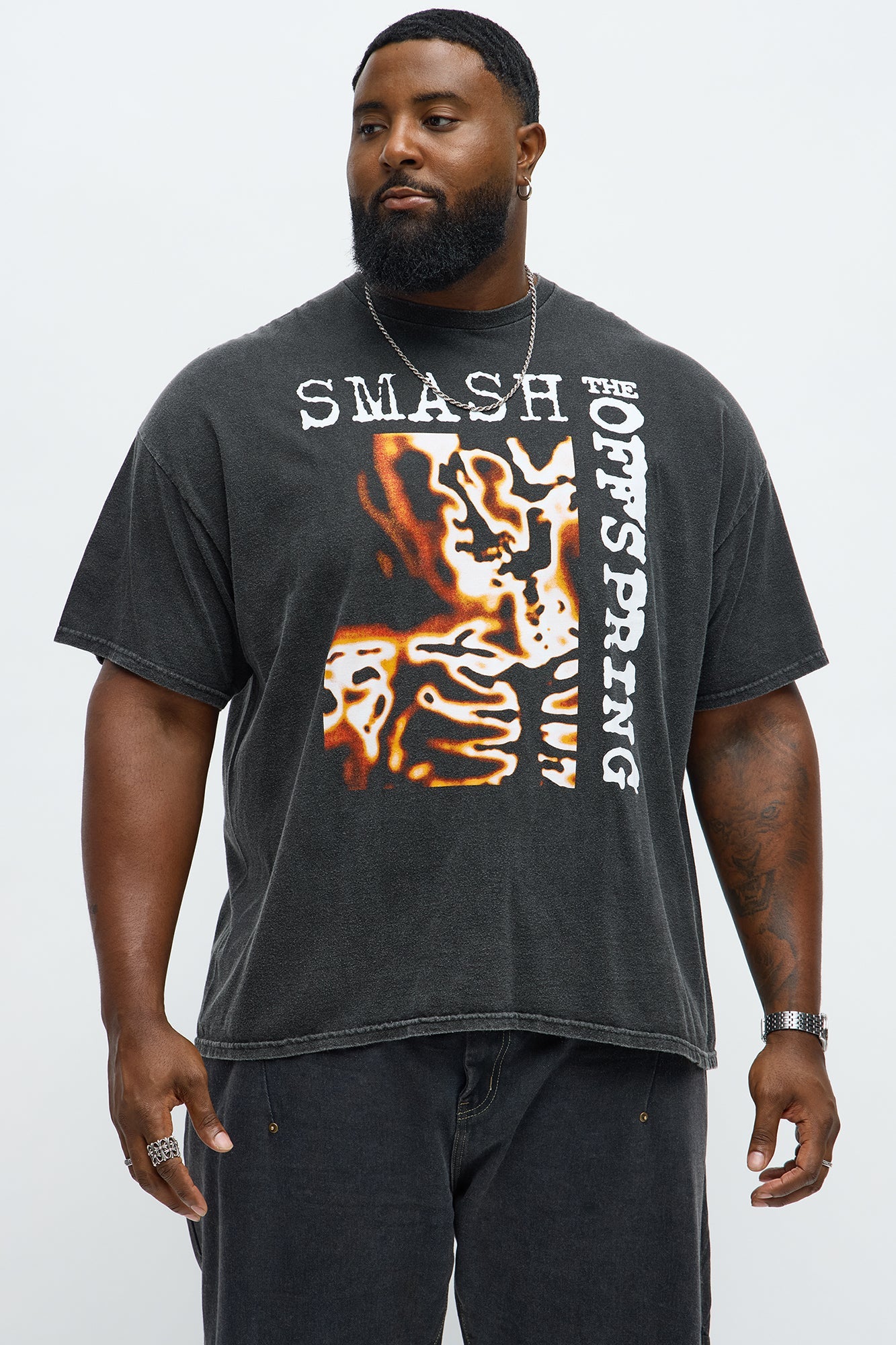 The Offspring Smash Vintage Short Sleeve Tee - Black Wash