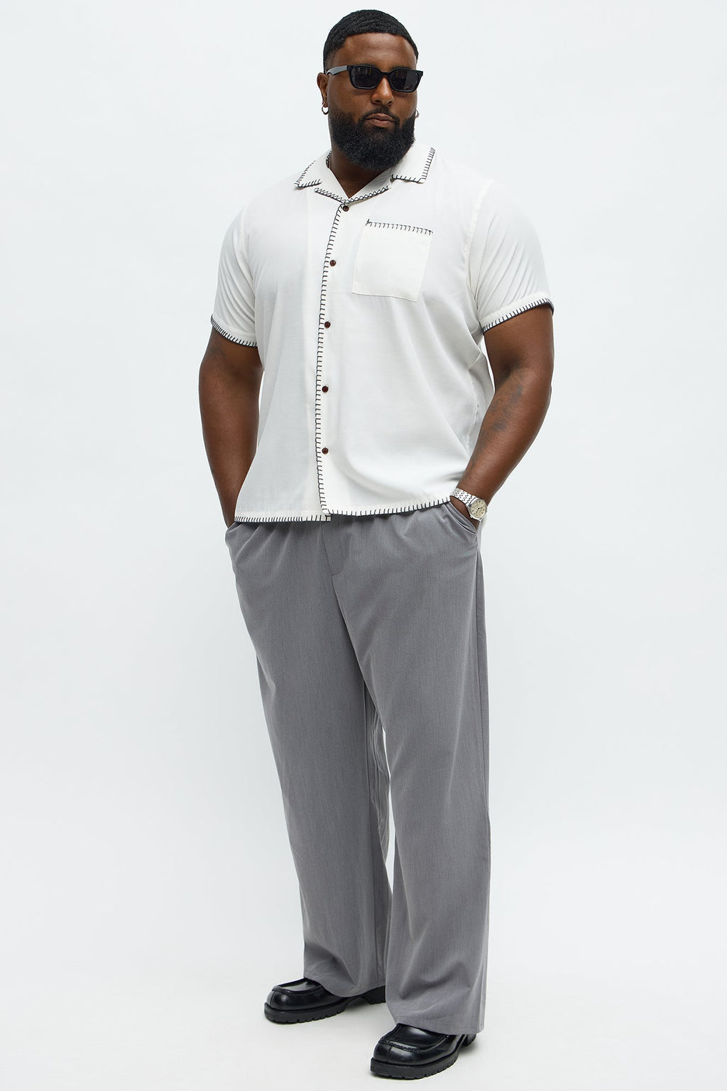 Baggy Erod Ewaist Pant - Grey