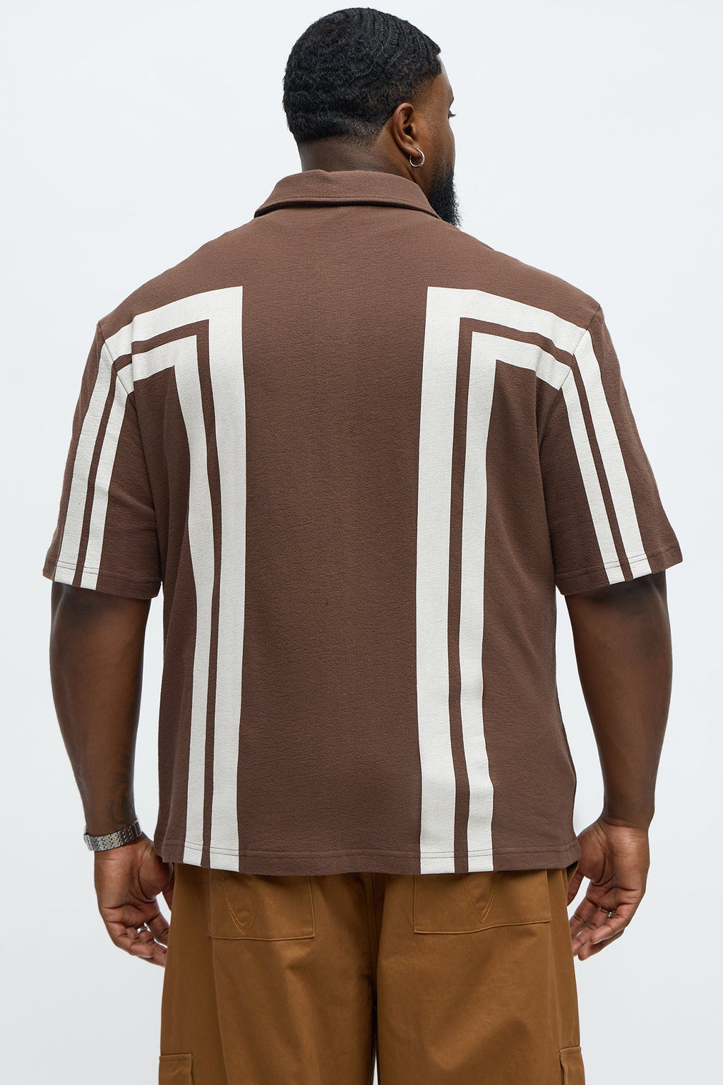 Making Ways Button Up Shirt - Brown
