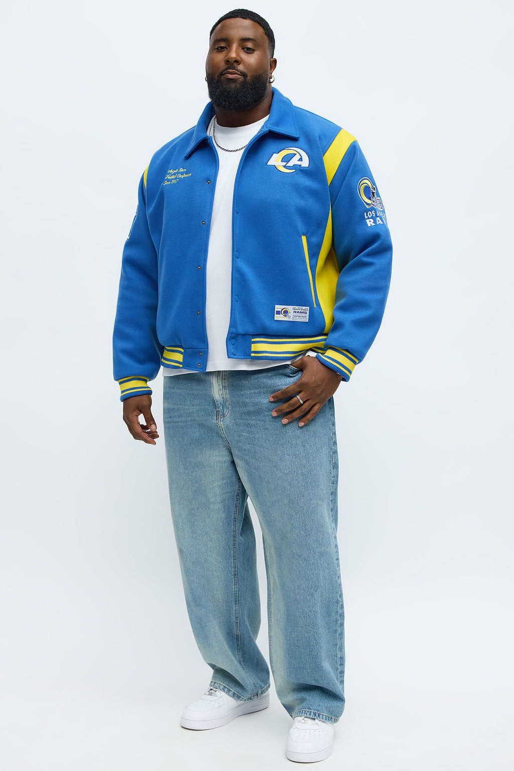 Rams Air Supremacy Jacket - Gold/Blue