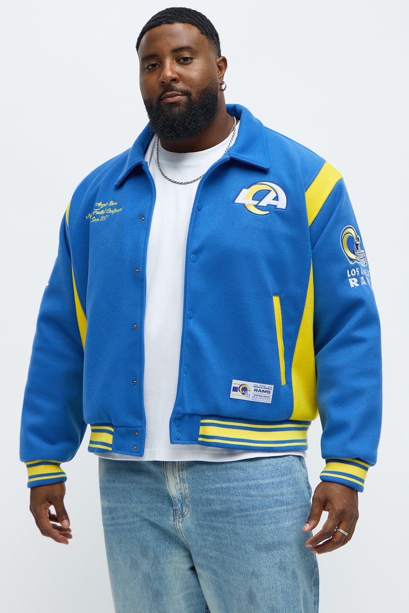 Rams Air Supremacy Jacket - Gold/Blue