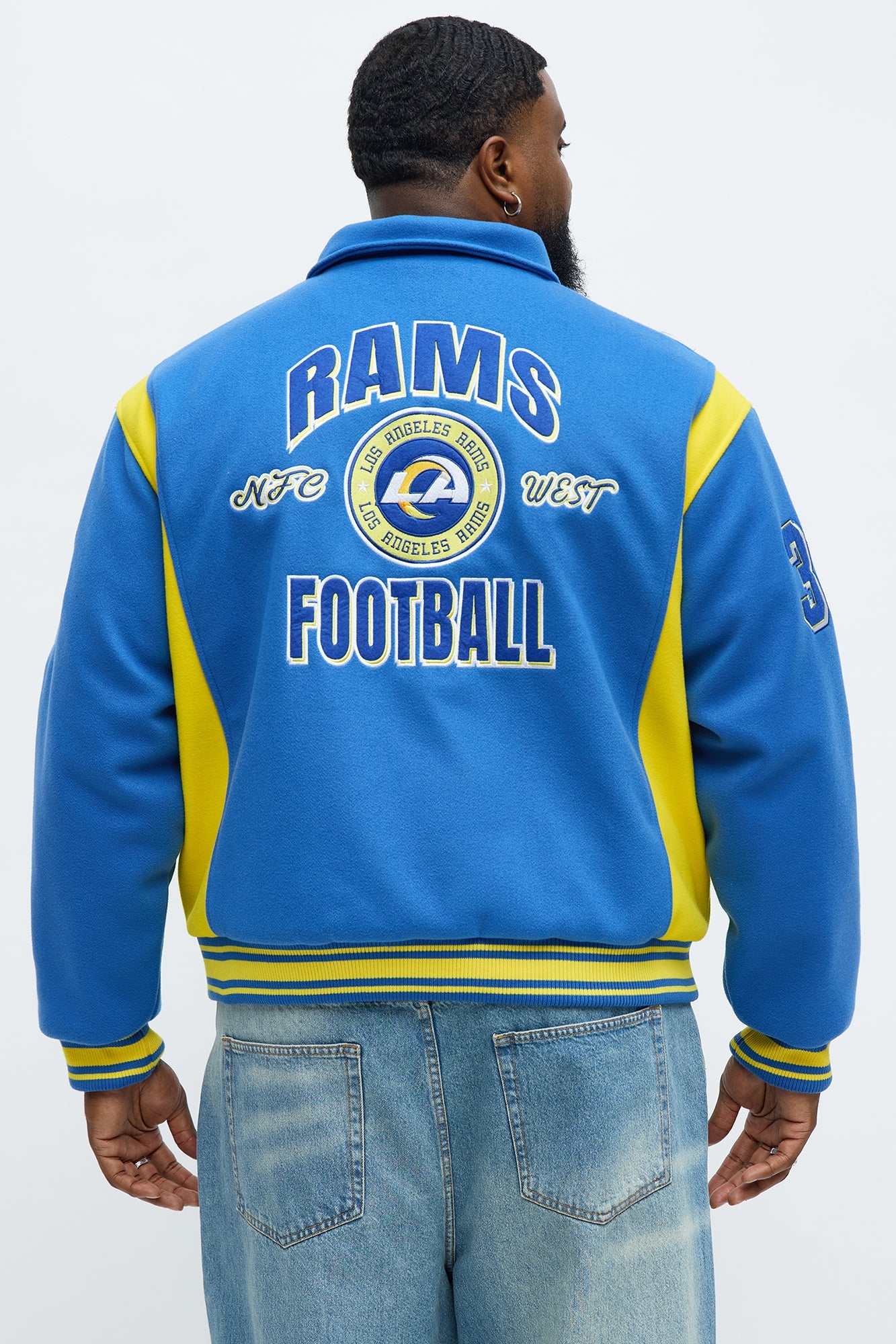 Rams Air Supremacy Jacket - Gold/Blue