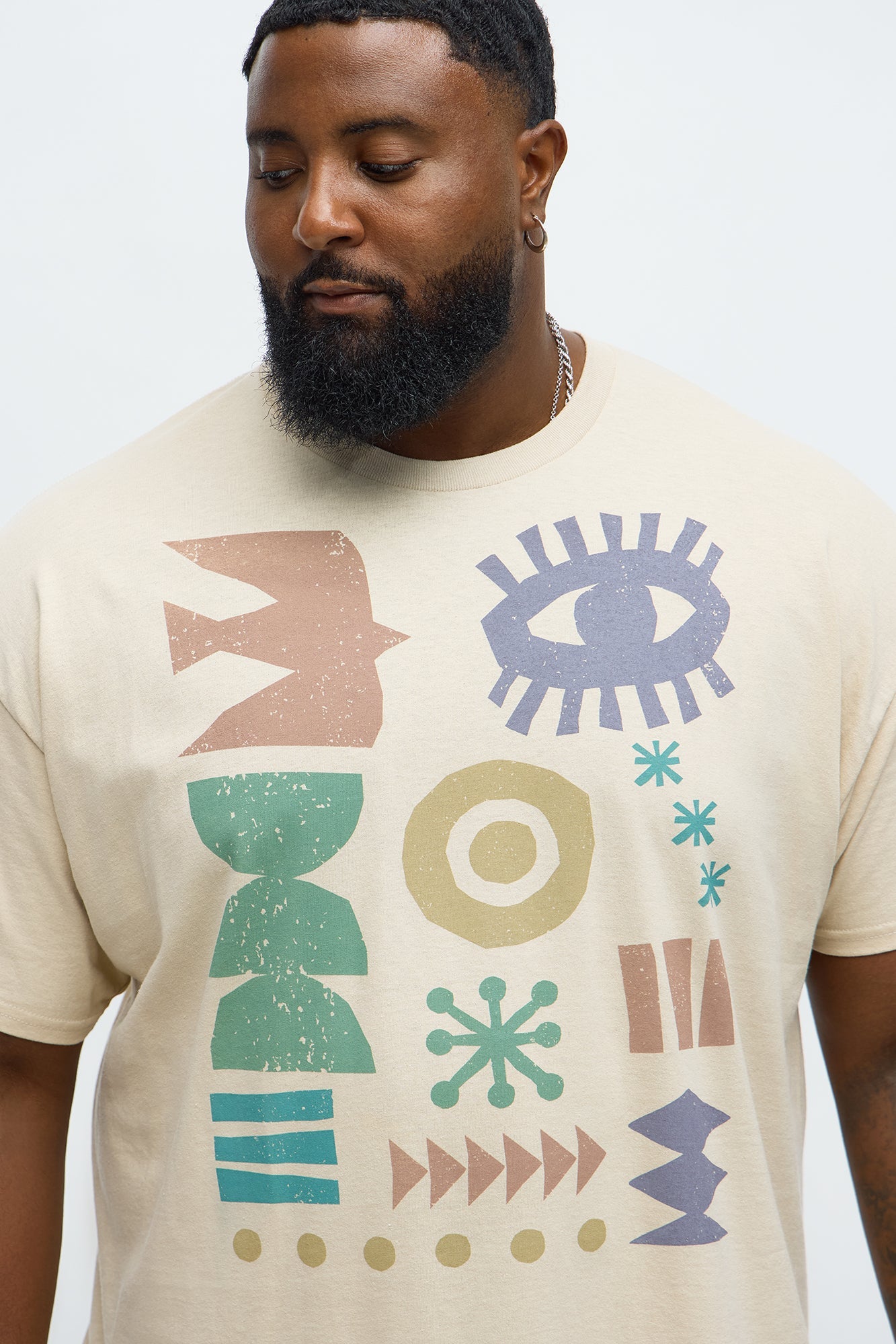Desert Hieroglyphics Short Sleeve Tee - Sand