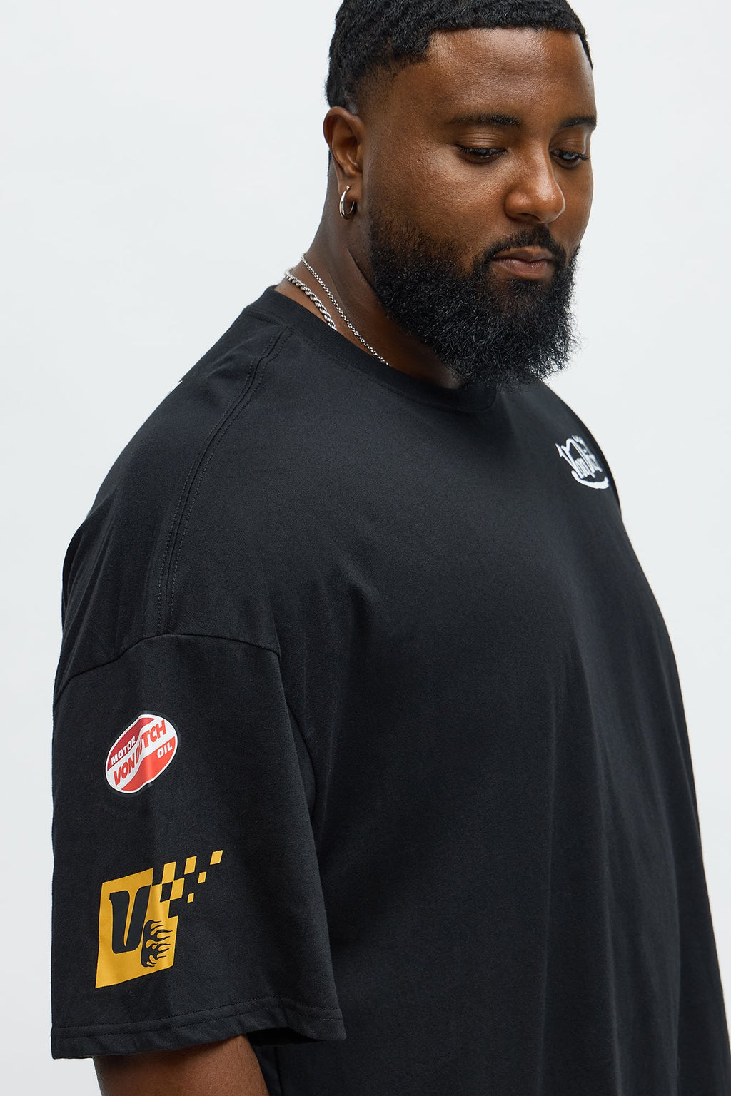 Oversized Von Dutch Tour Tee - Black