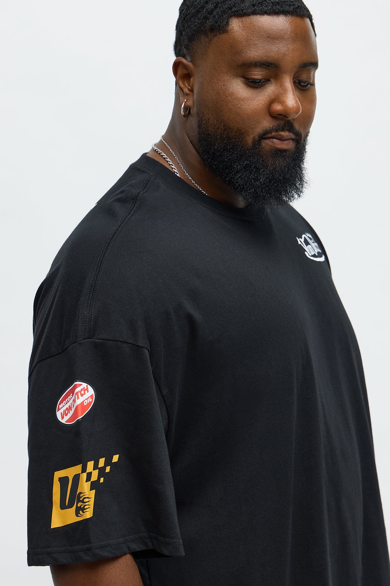 Oversized Von Dutch Tour Tee - Black