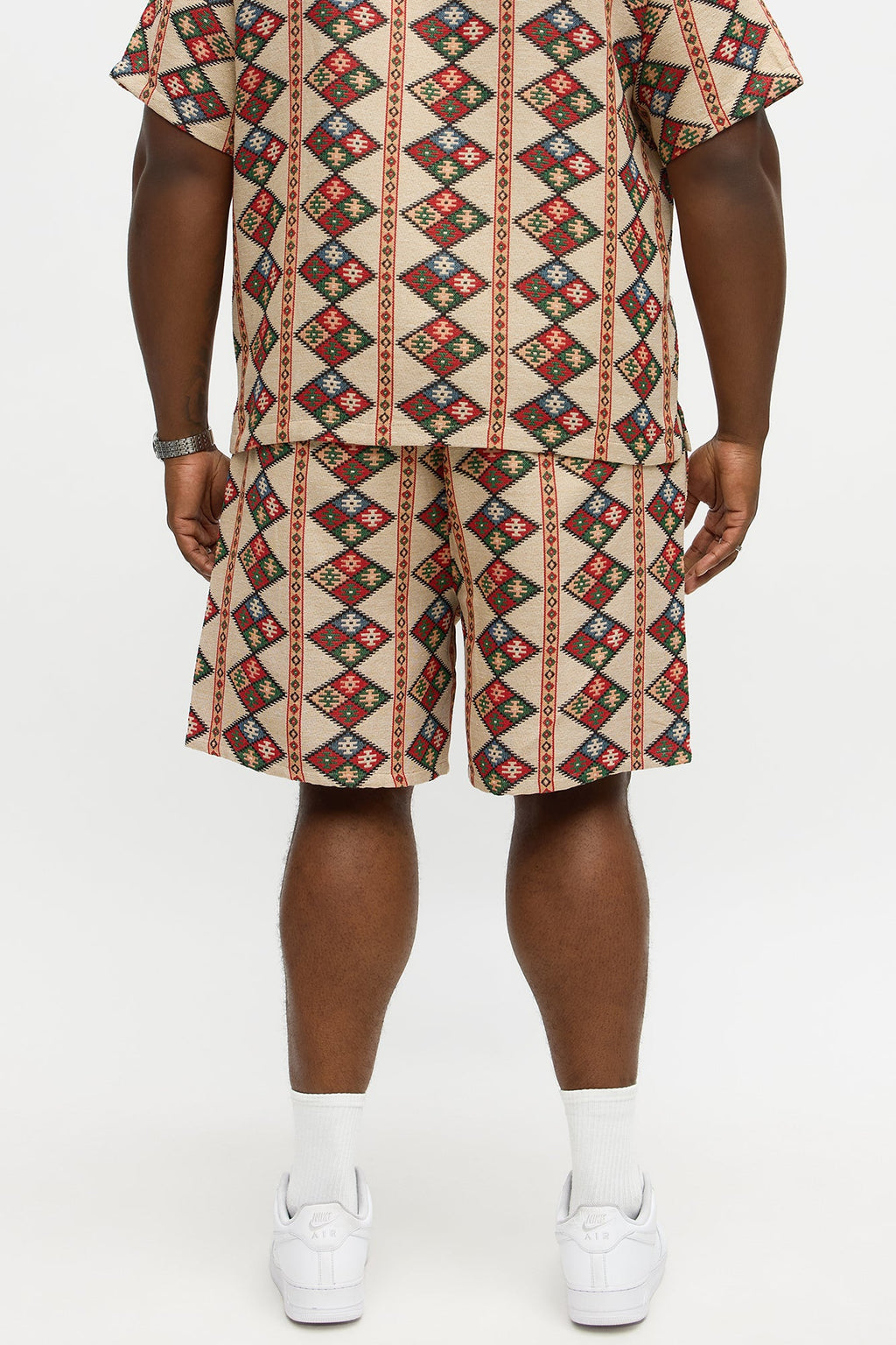 Relaxed Tribal Tapestry Short - Multi Color
