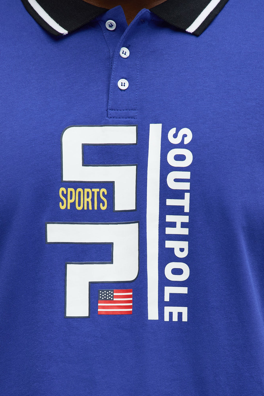 Southpole Long Sleeve Logo Polo - Royal
