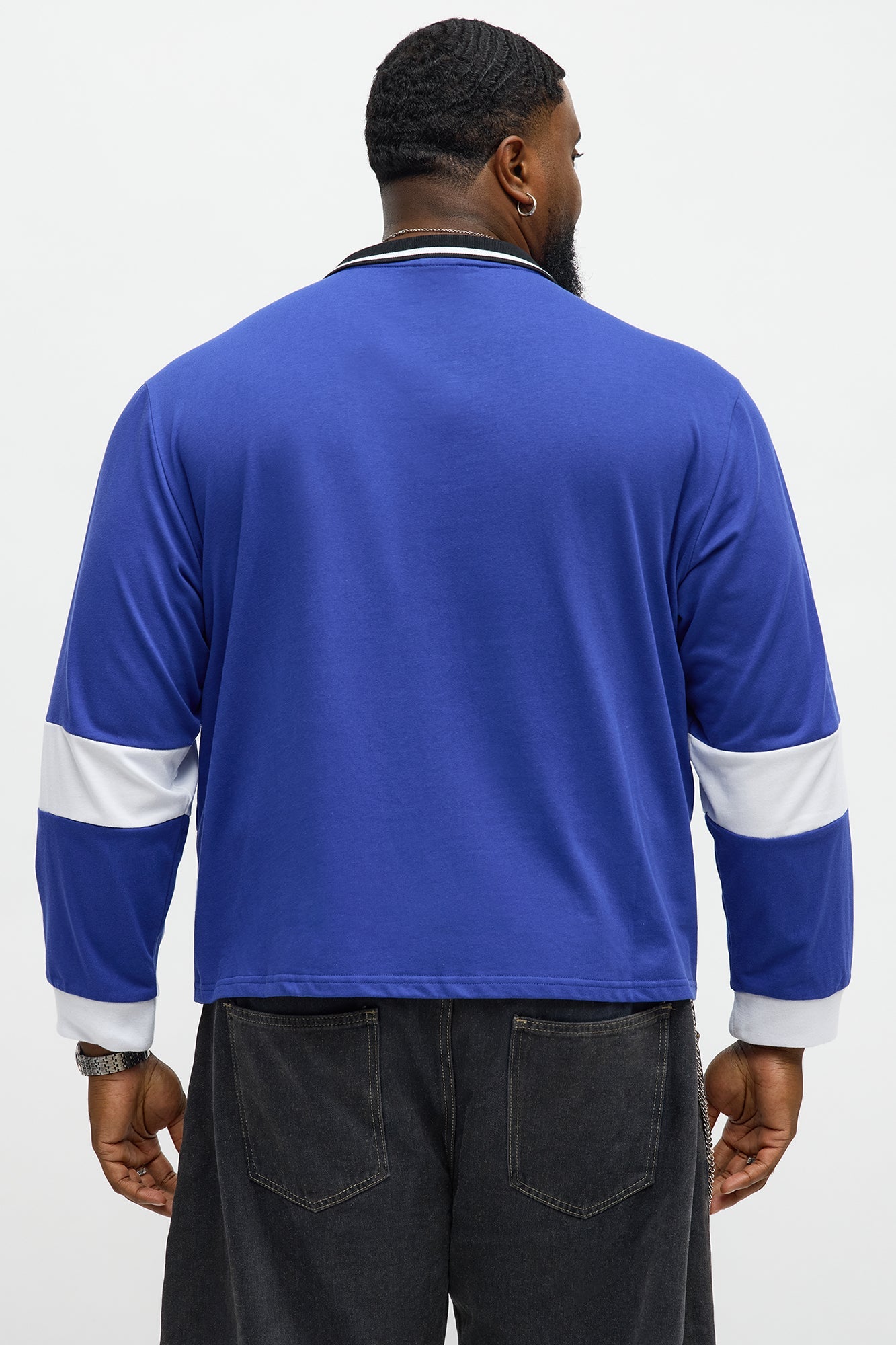 Southpole Long Sleeve Logo Polo - Royal