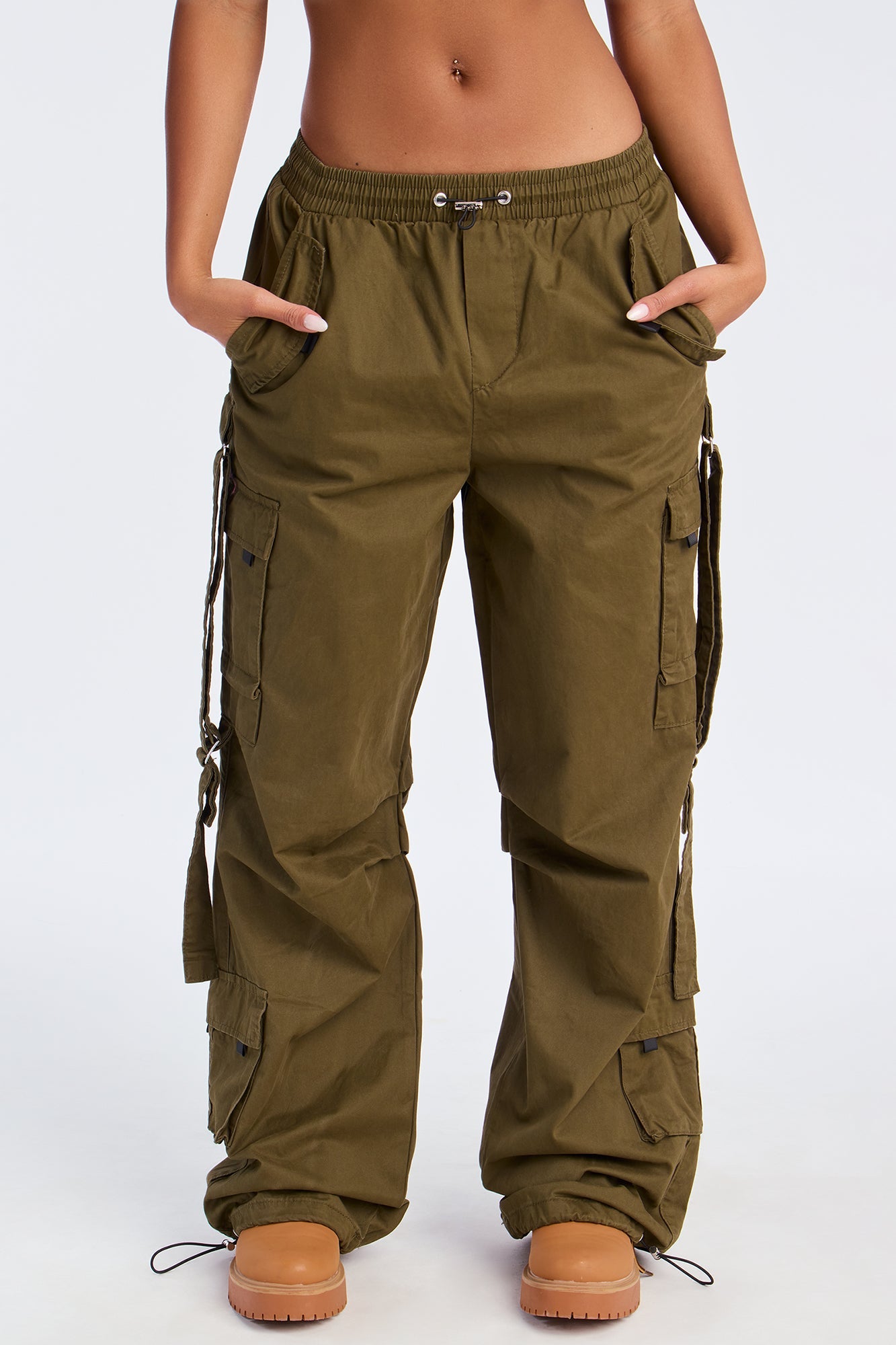 Don't Mess Around Cargo Pant - Military Green