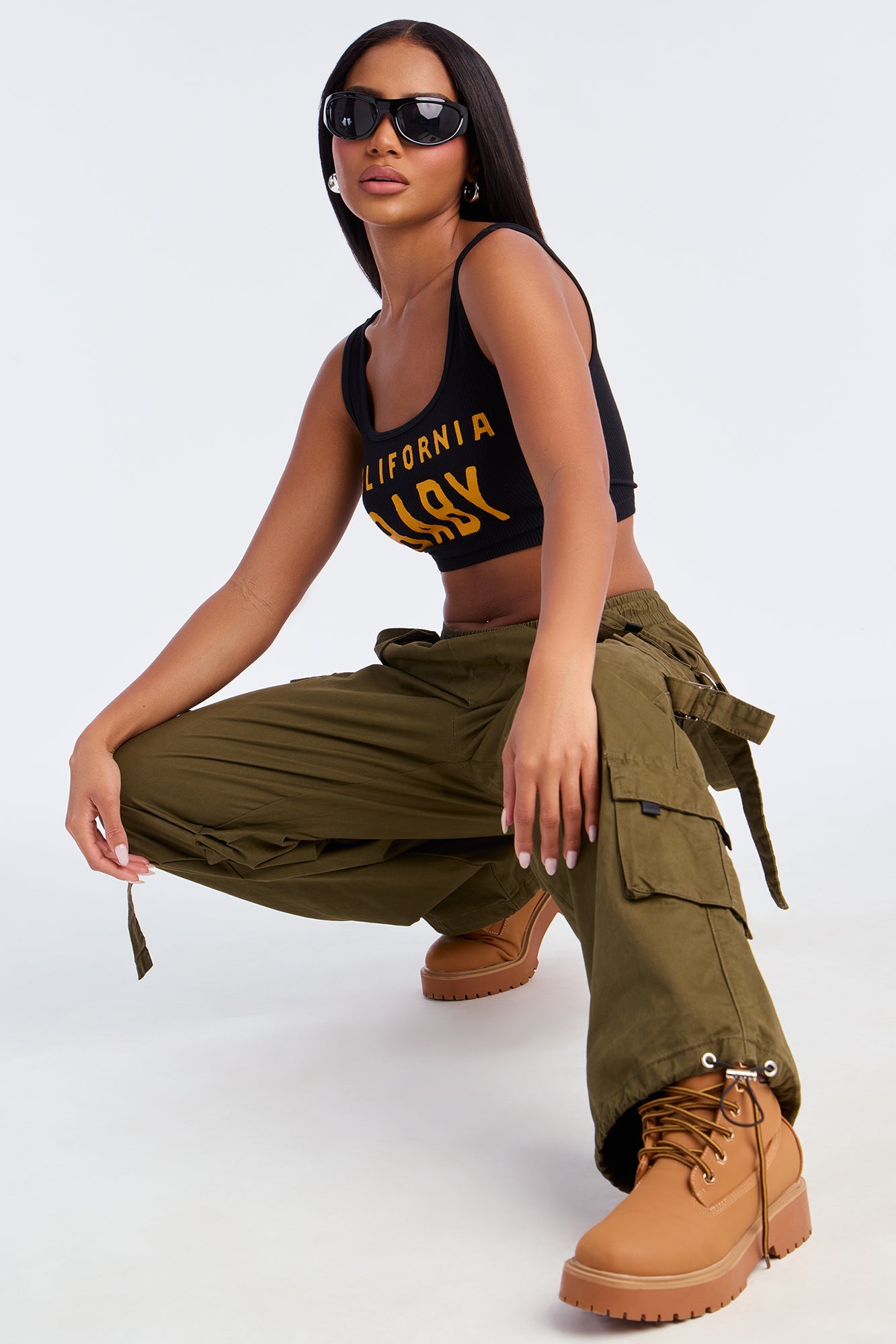 Don't Mess Around Cargo Pant - Military Green